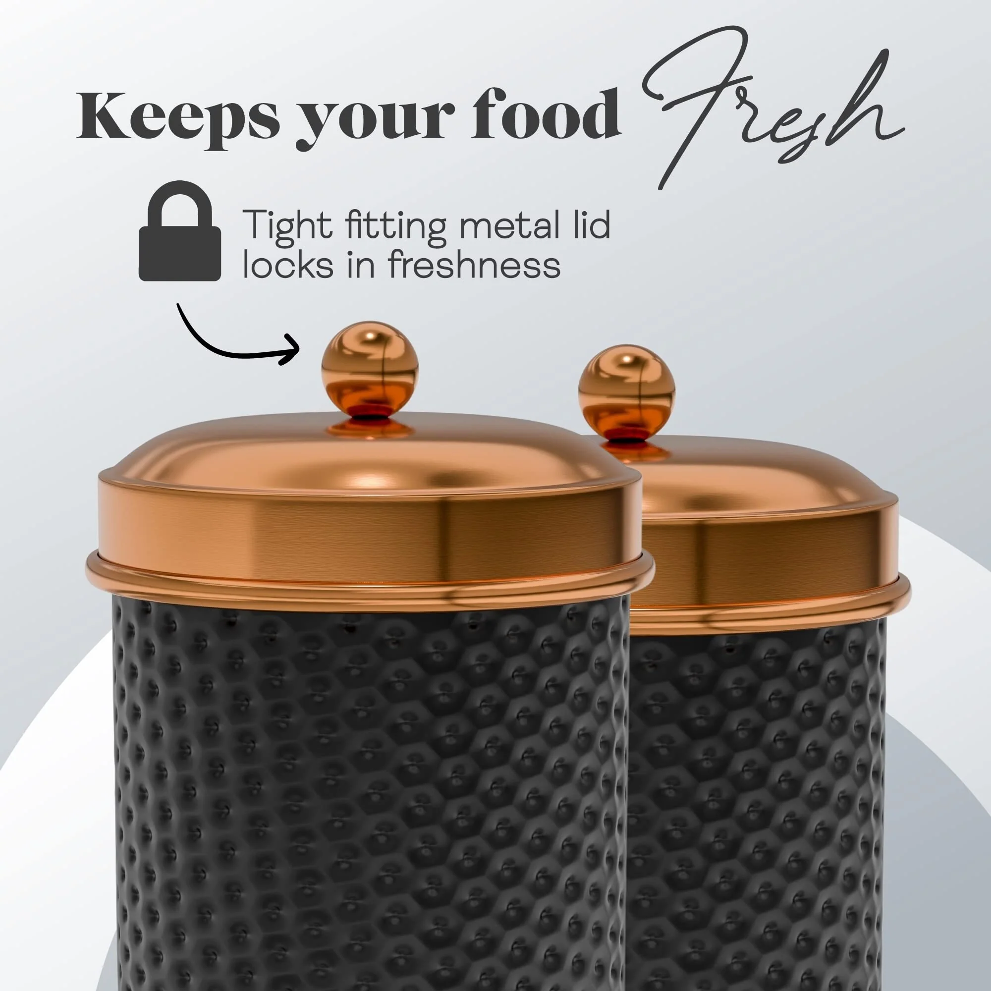 Amici Home Set of 2 Ashby Metal Canisters