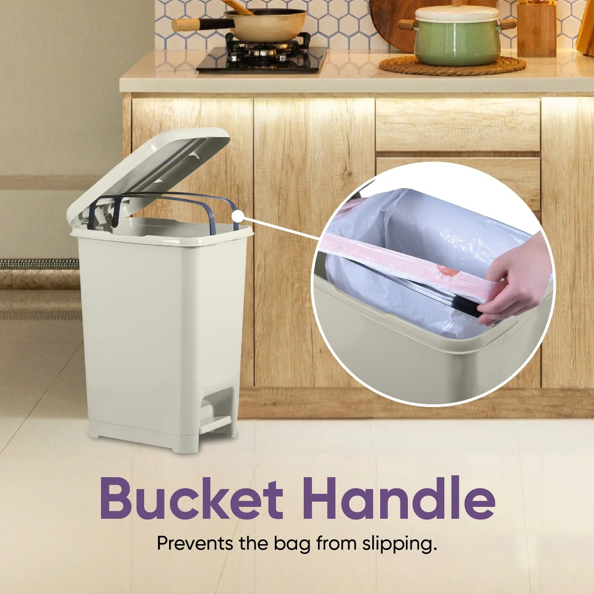 10.5 gal Slim Step Trash Can