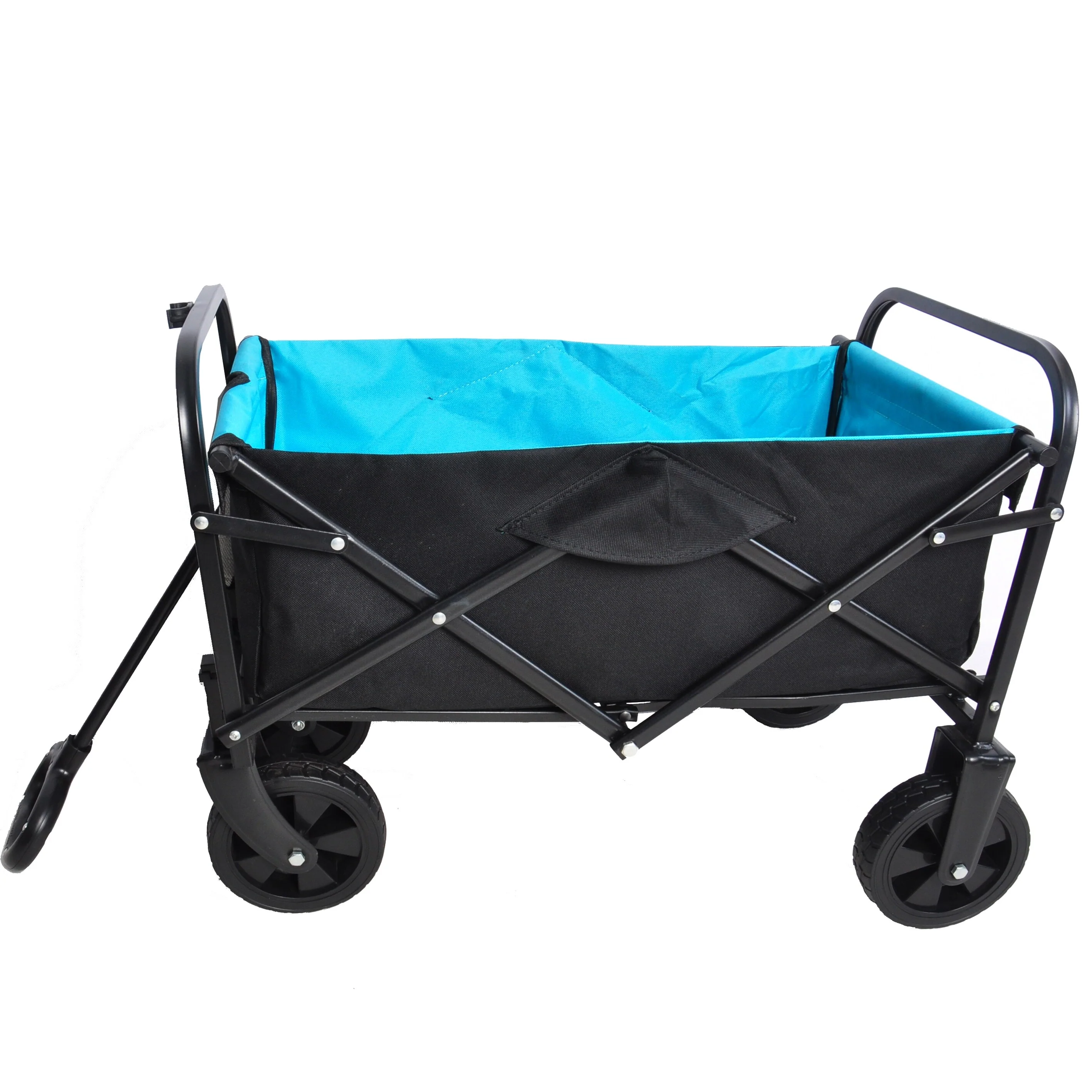 Mini Folding Shopping and Beach Cart with Steel Frame