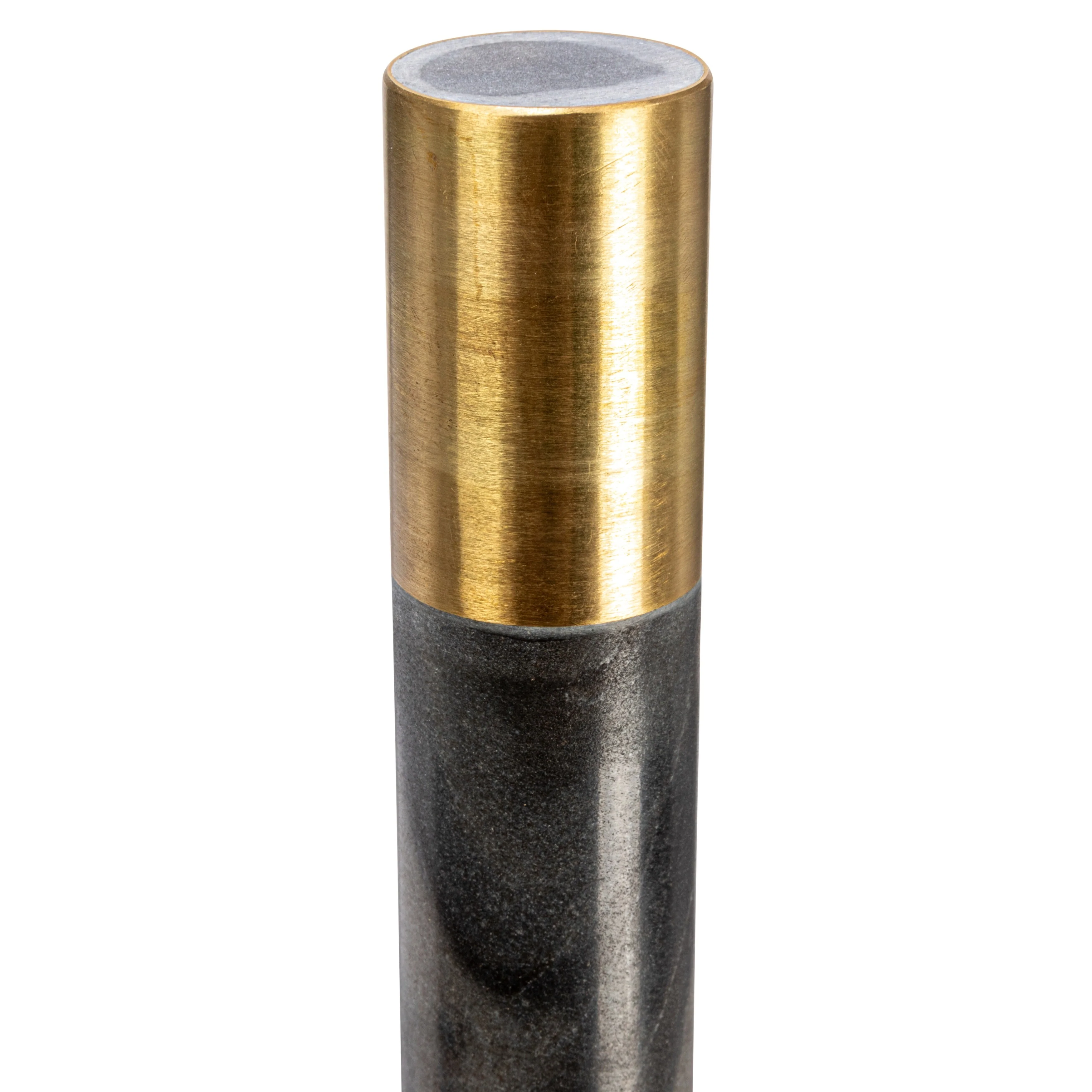 Marble Paper Towel Holder with Brass Accent Band