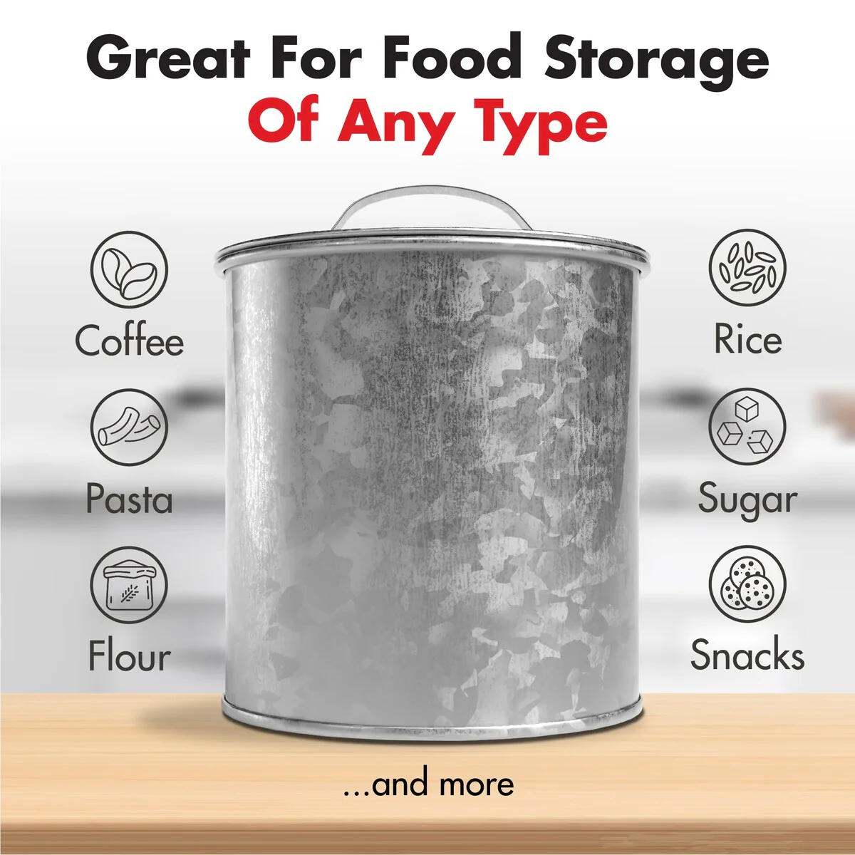 Amici Home 5AN862 Newport Food Storage Canister Extra Large - 156 oz