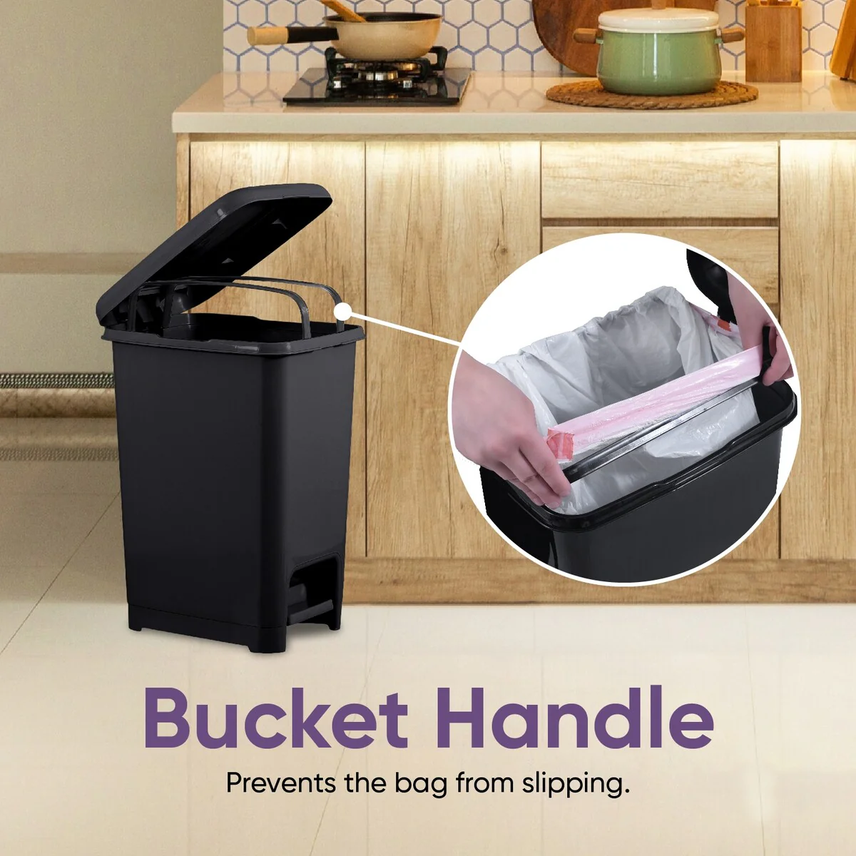 10.5 gal Slim Step Trash Can