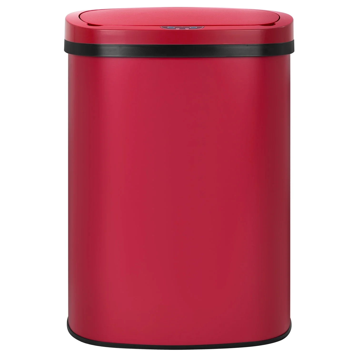 Motion Sensor 13 Gallon 50 Liter Stainless Steel Odorless Slim Trash Can by Furniture of America