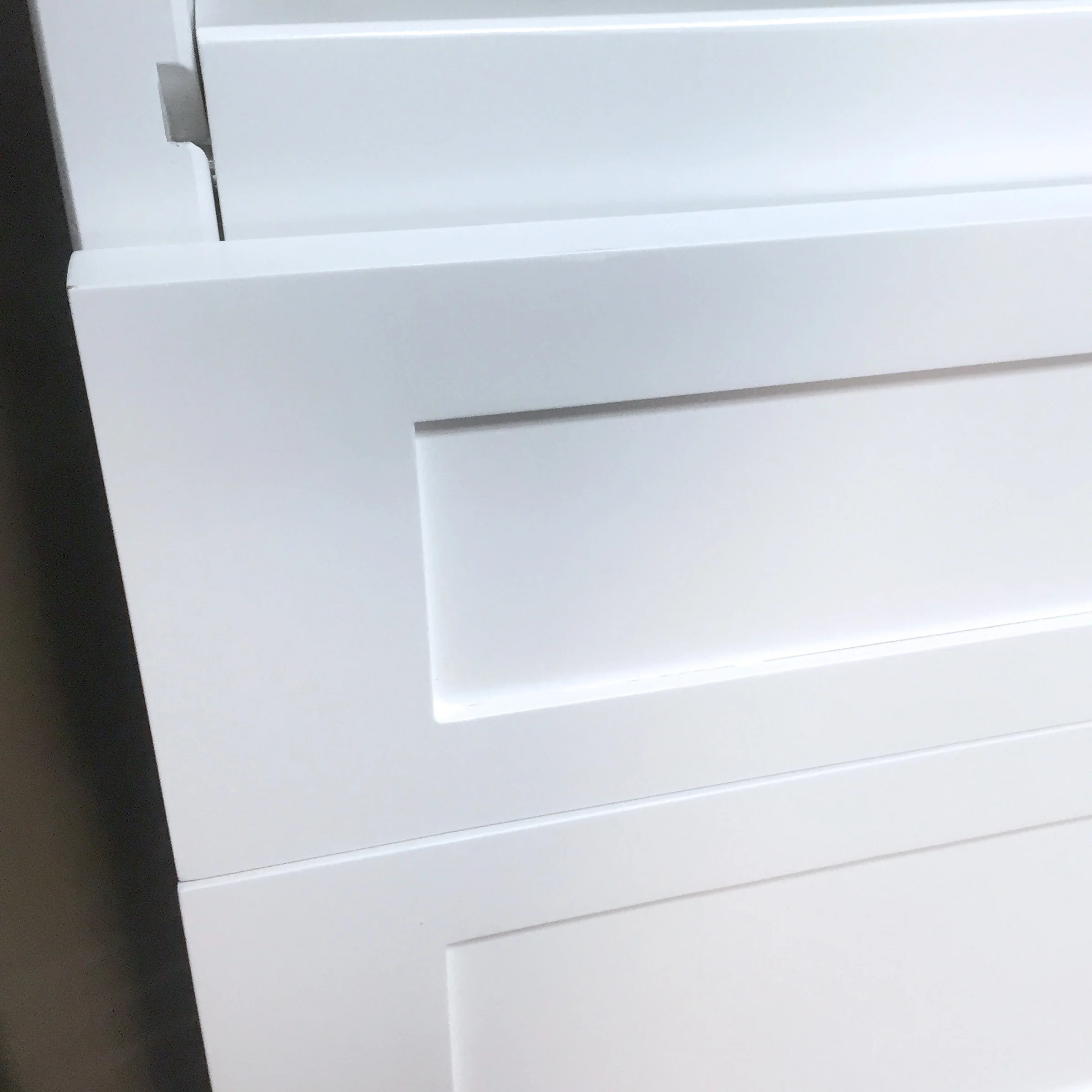 John Louis Home Solid Wood reach-In Closet System with 5-Drawers and Solid Shaker Doors White