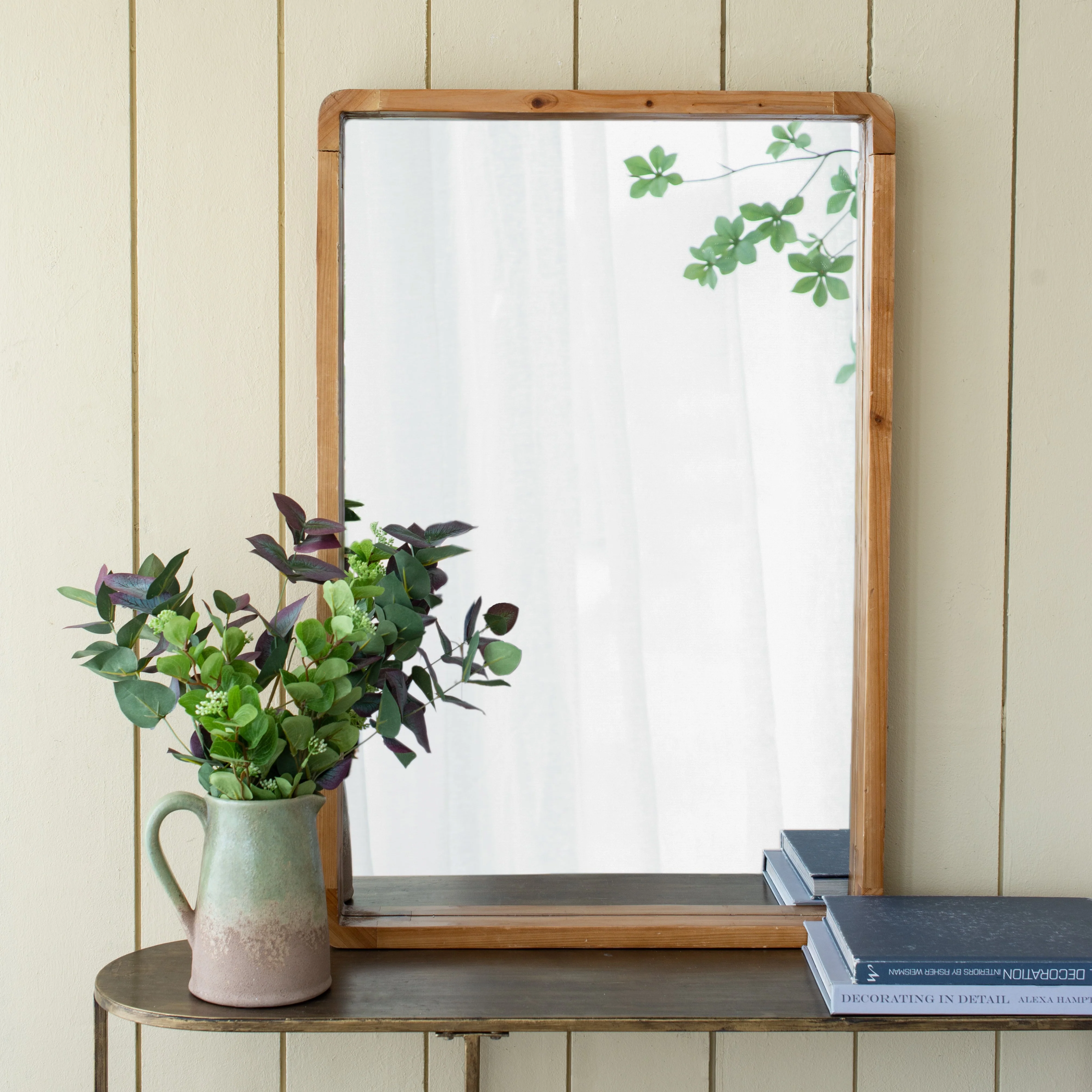 24 x 36 Rectangle Wall Mirror with Wood Frame