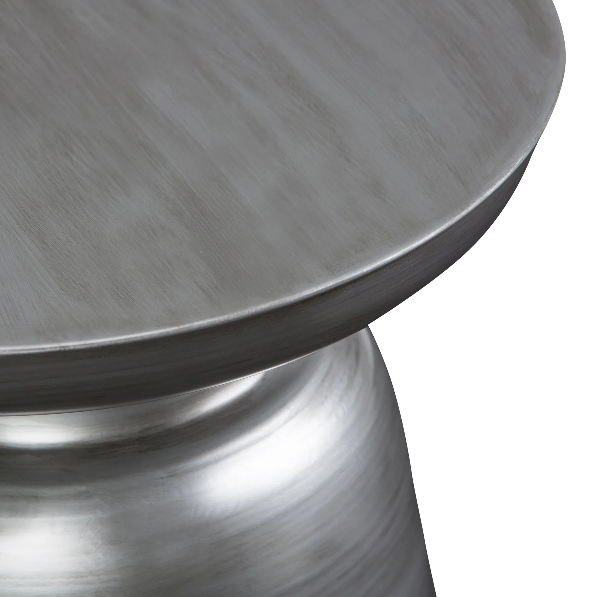 Solsticea Metal Accent Table with Round Top Design