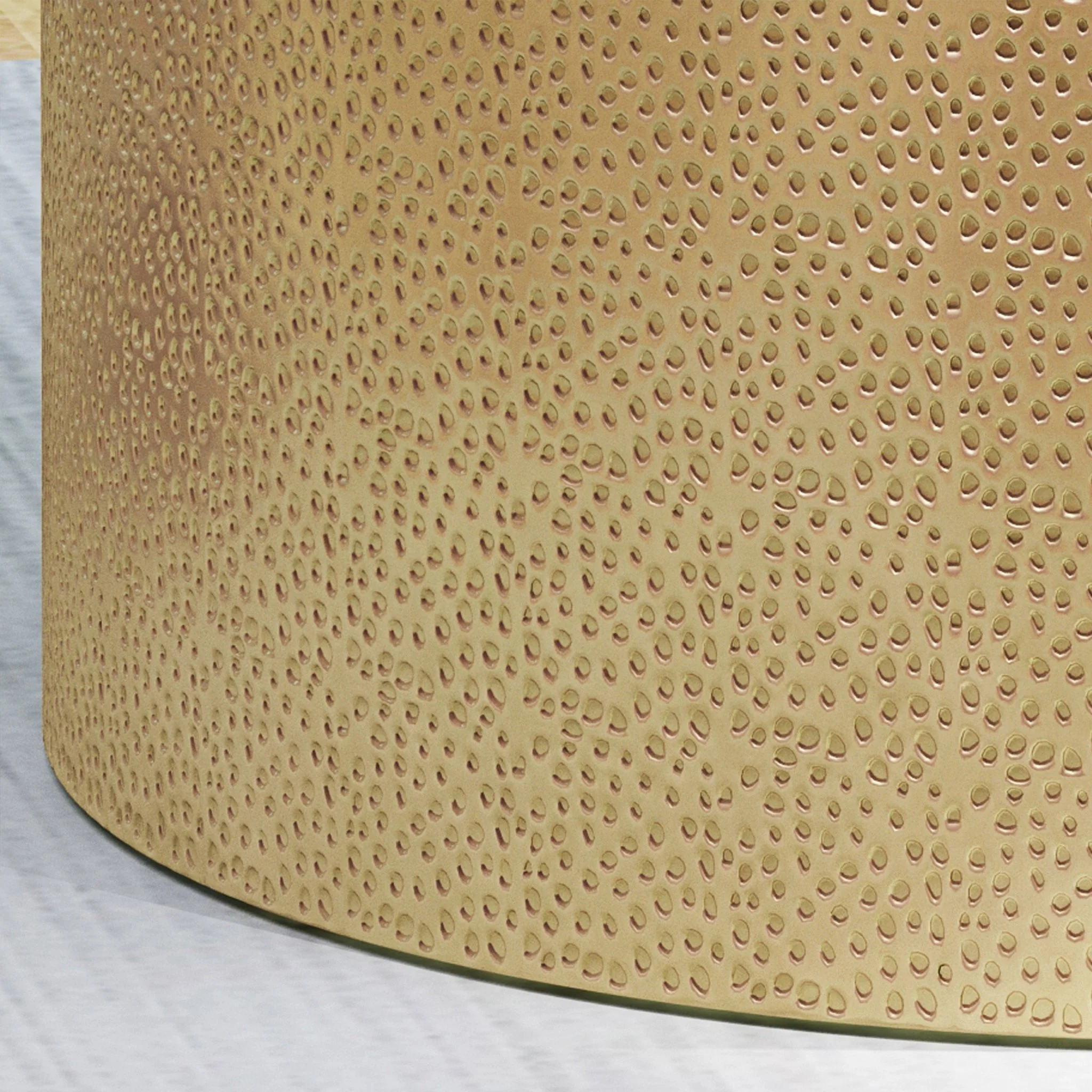 Hammered Metal Coffee Table