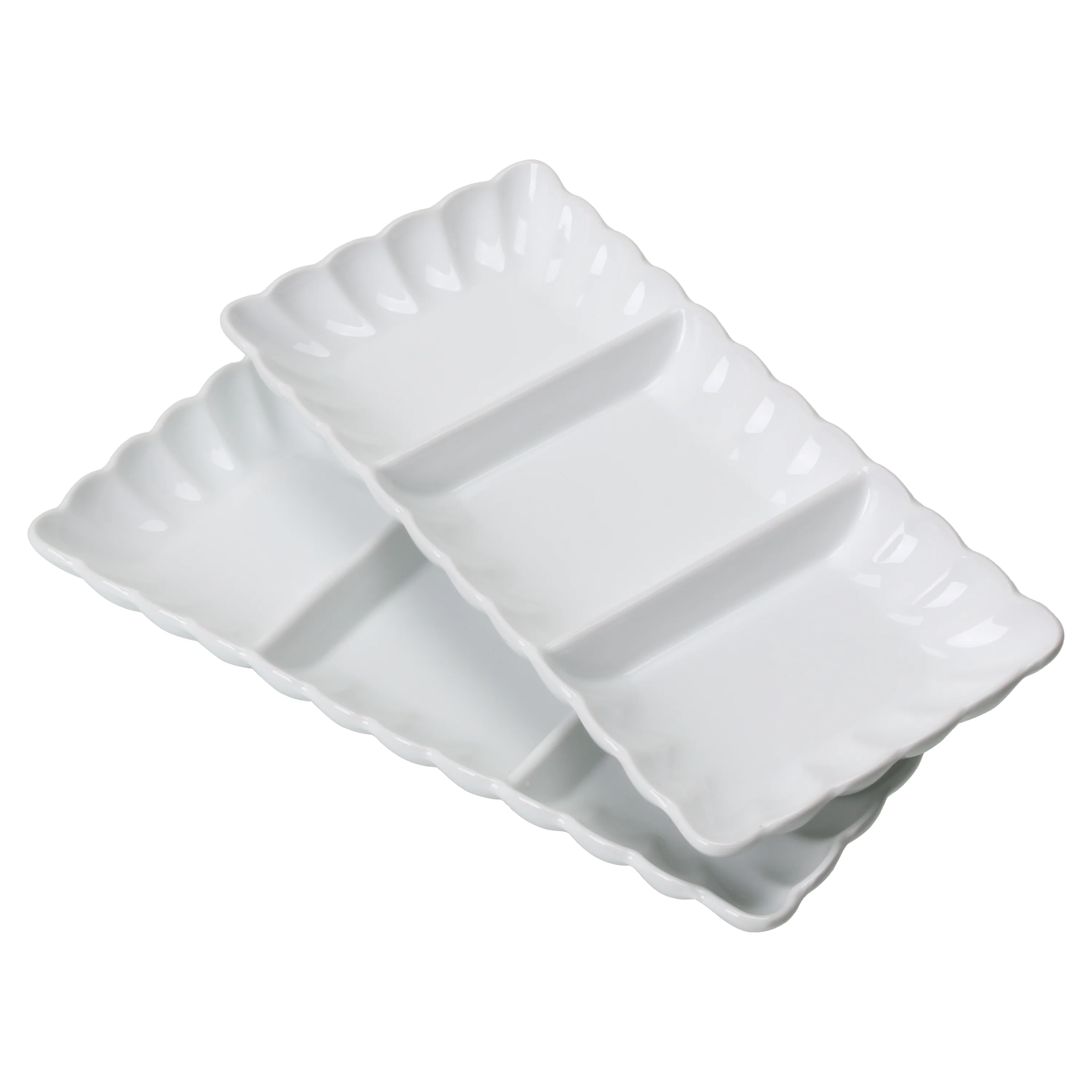 Petal Set of 2 Divided Serving Dish
