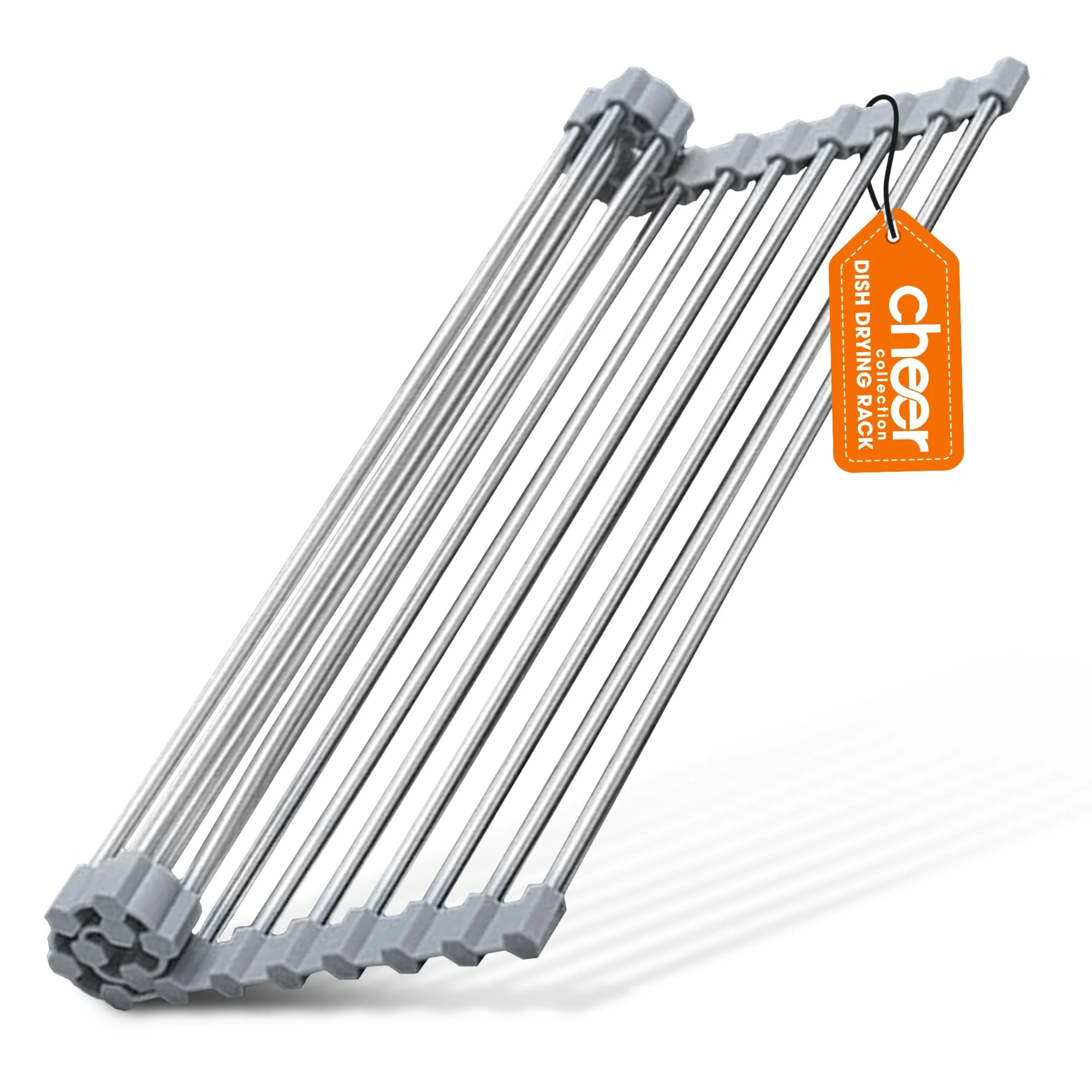 Cheer Collection Multipurpose Over The Sink Stainless Steel Drying Rack
