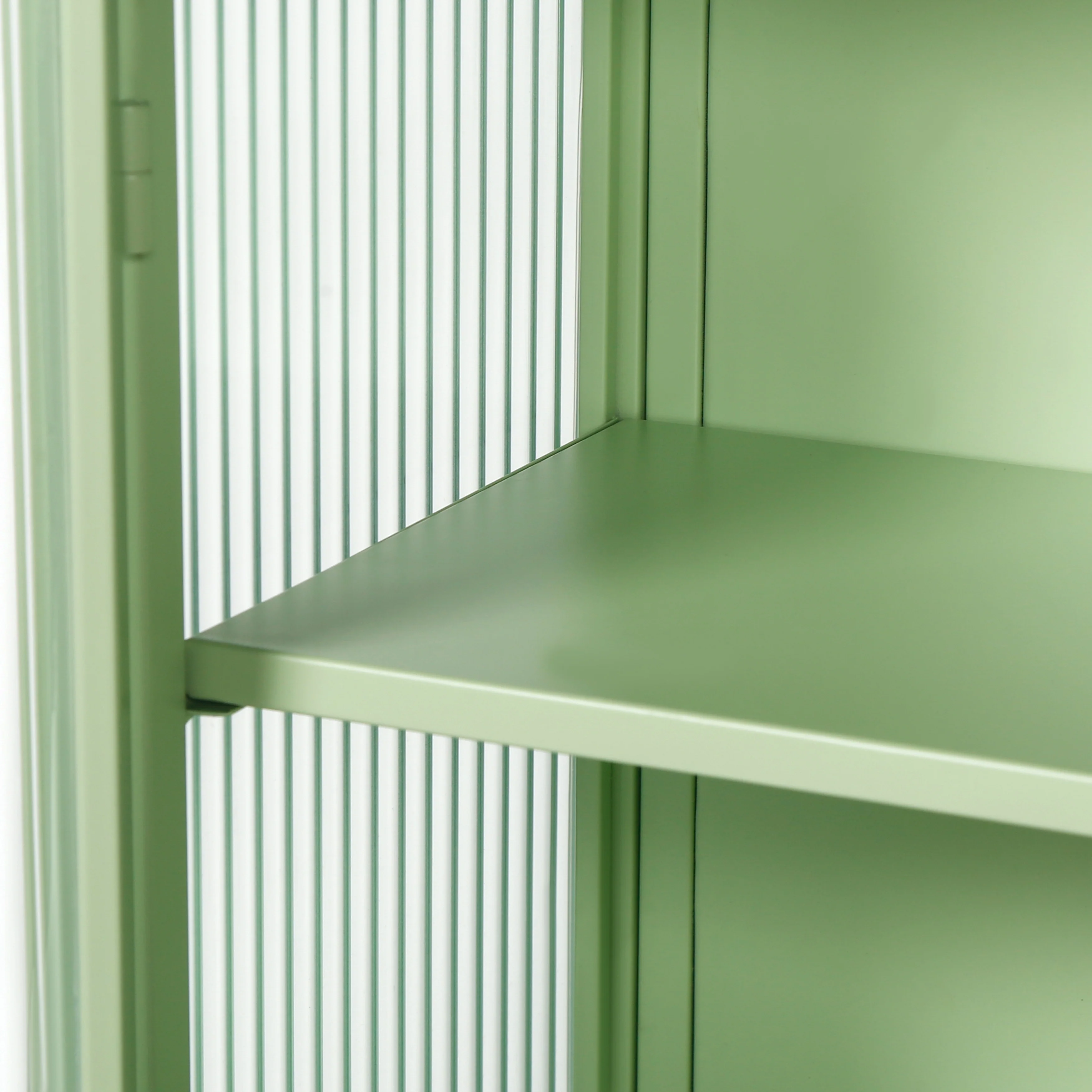 Retro Style Glass Door Wall Cabinet