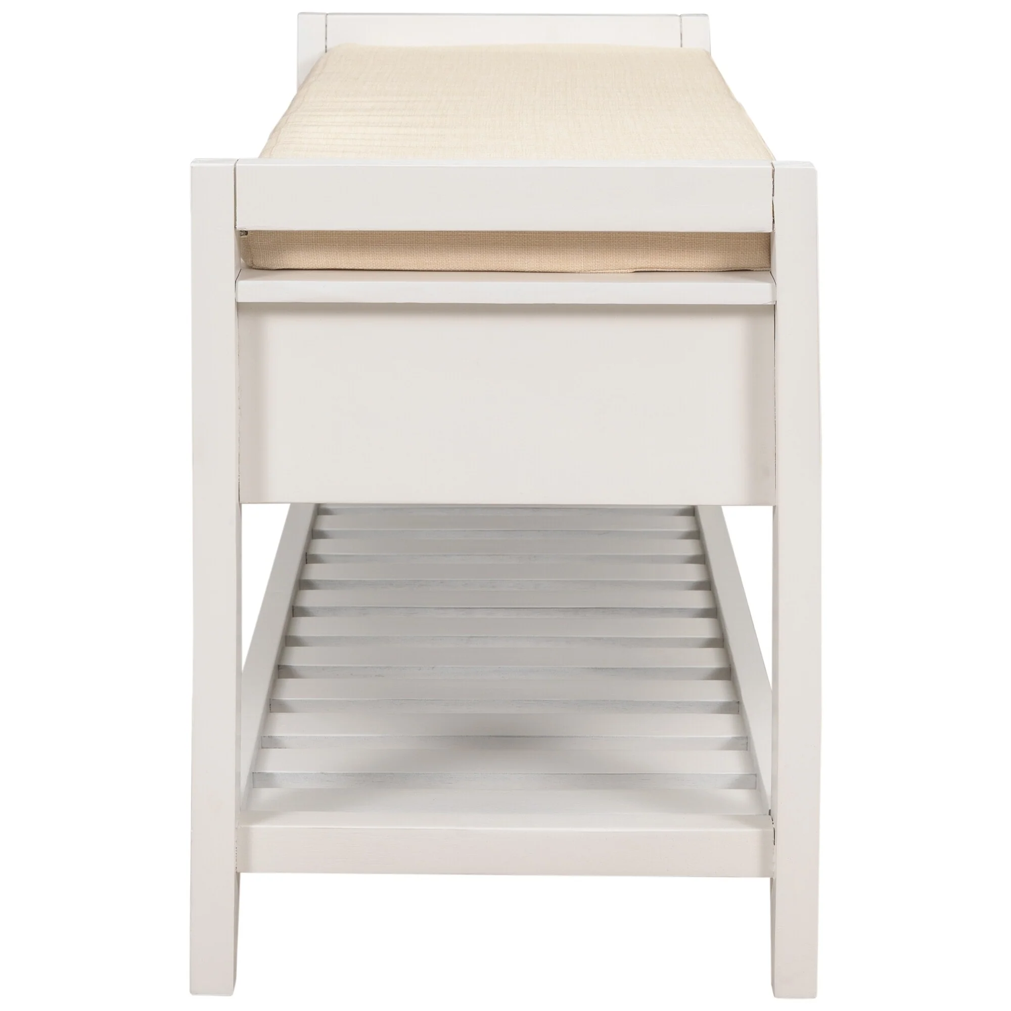 Multi-purpose Shoe Rack with Cushioned Seat and Drawers