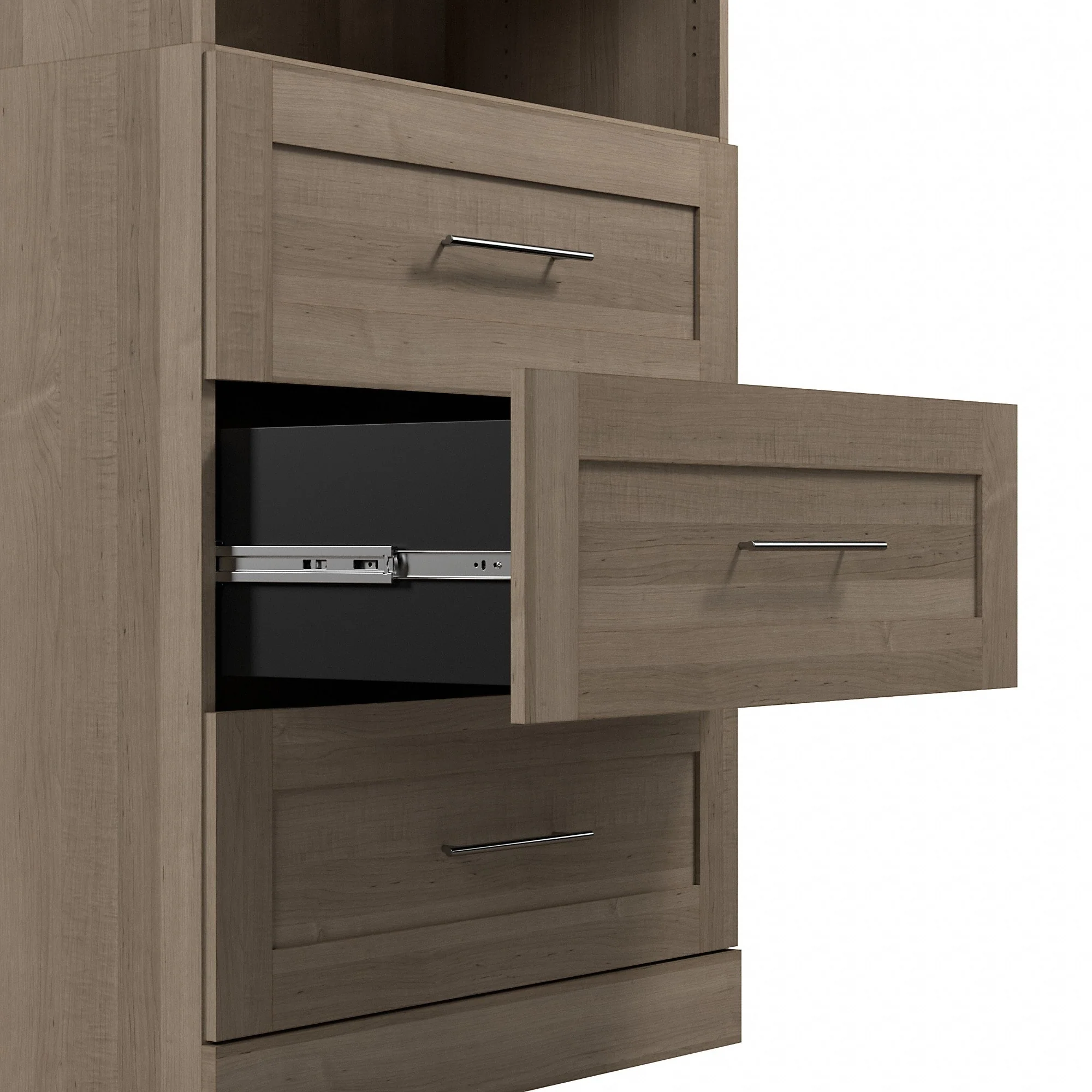 Pur 86W Closet Organization System with Drawers by Bestar - 86