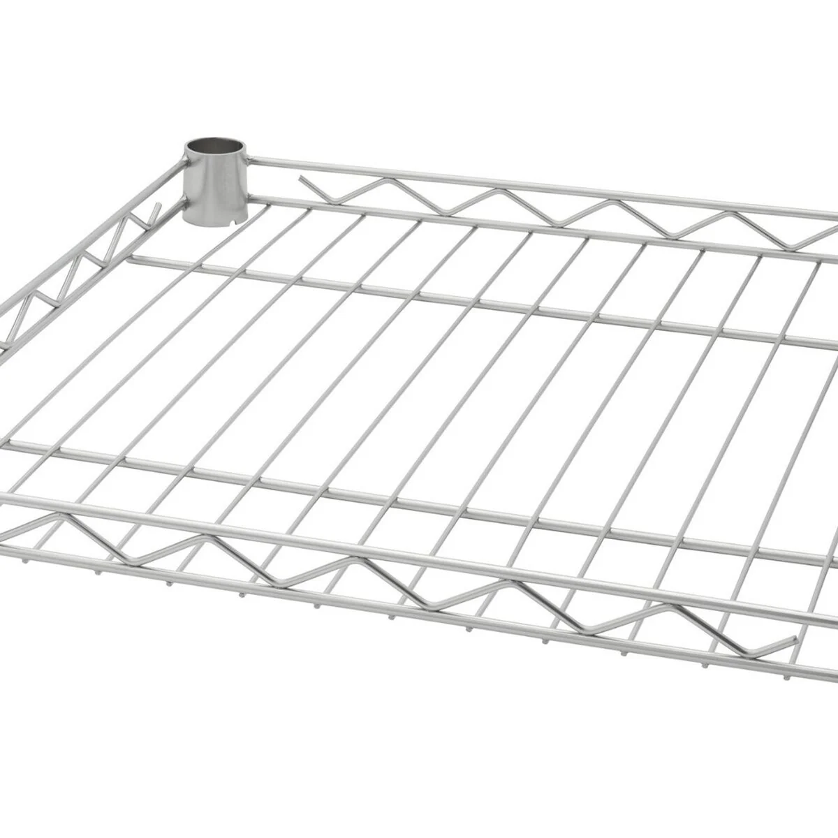 TRINITY EcoStorage® 5-Tier 18x18x56.5 Commercial Square Rack w/ Wheels, NSF, Chrome