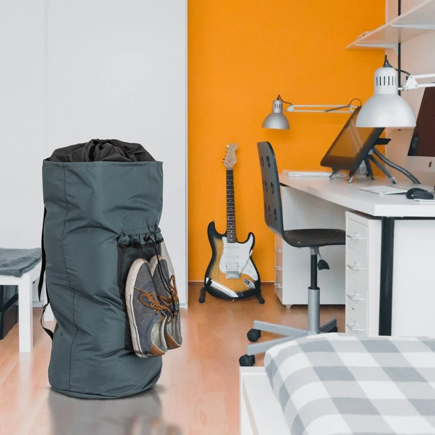 Household Essentials On-the-go Drawstring Laundry Backpack Bag