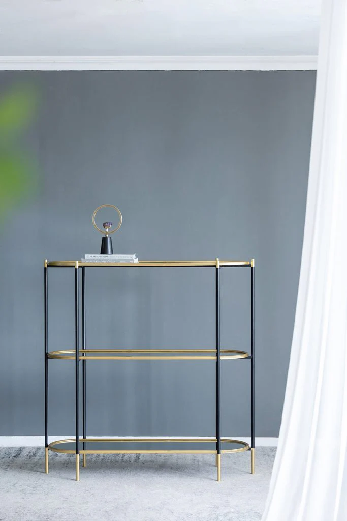 3-Tier Metal Console Table