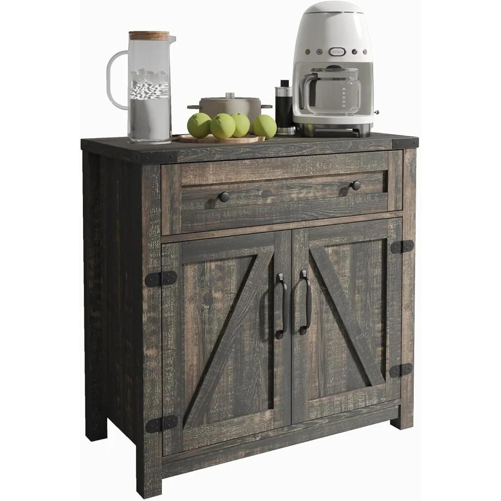 Farmhouse Cabinet with Drawers and Doors 31.5 inch - 15.75