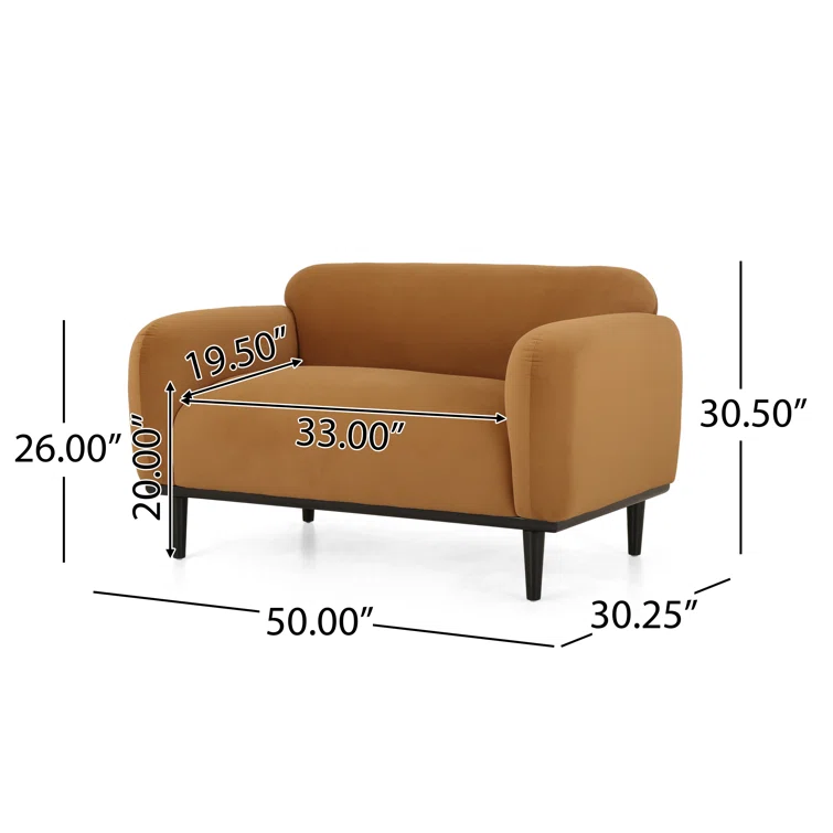 Ameriya 50'' Upholstered Loveseat