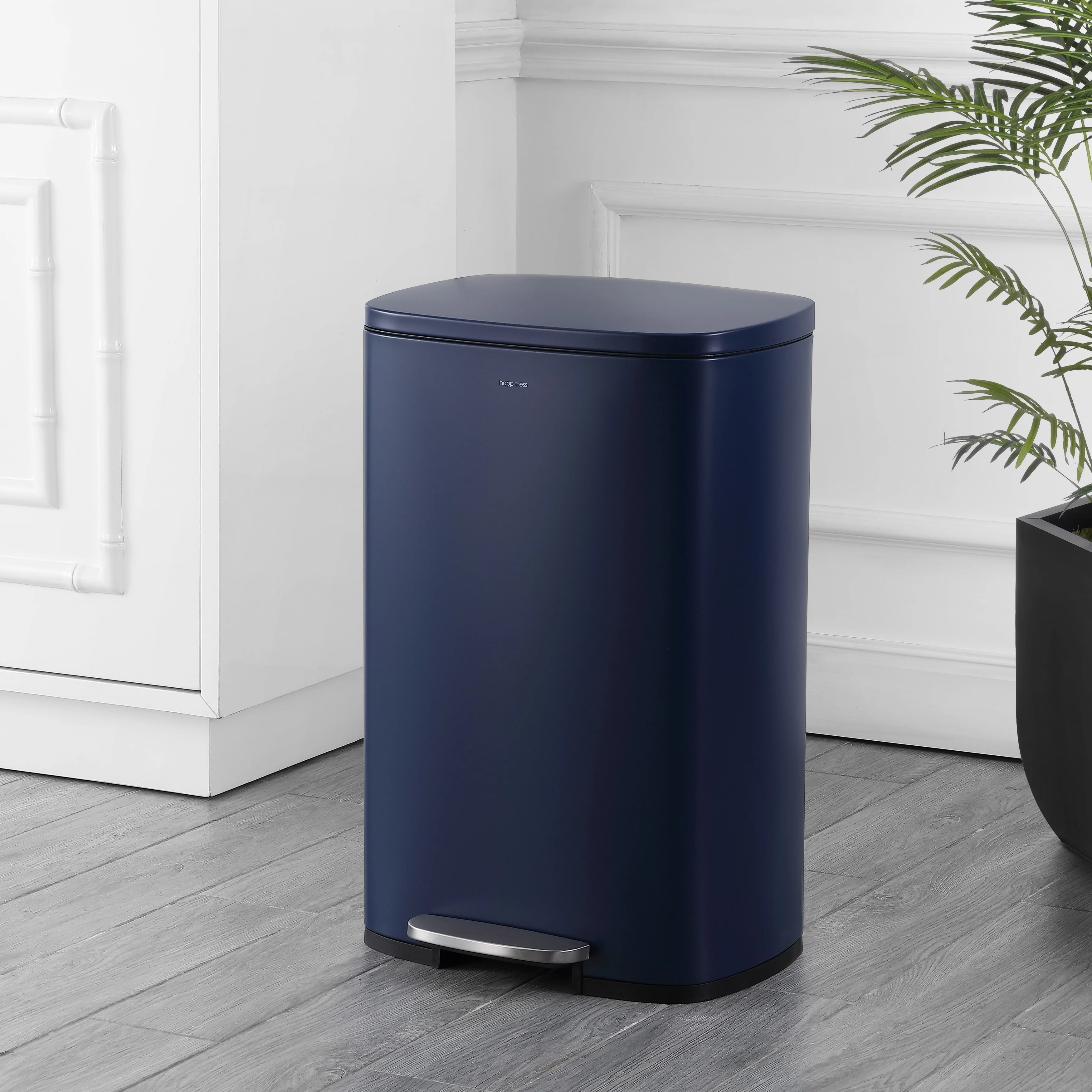happimess 13-Gallon Trash Can with Soft-Close Lid and FREE Mini Trash Can