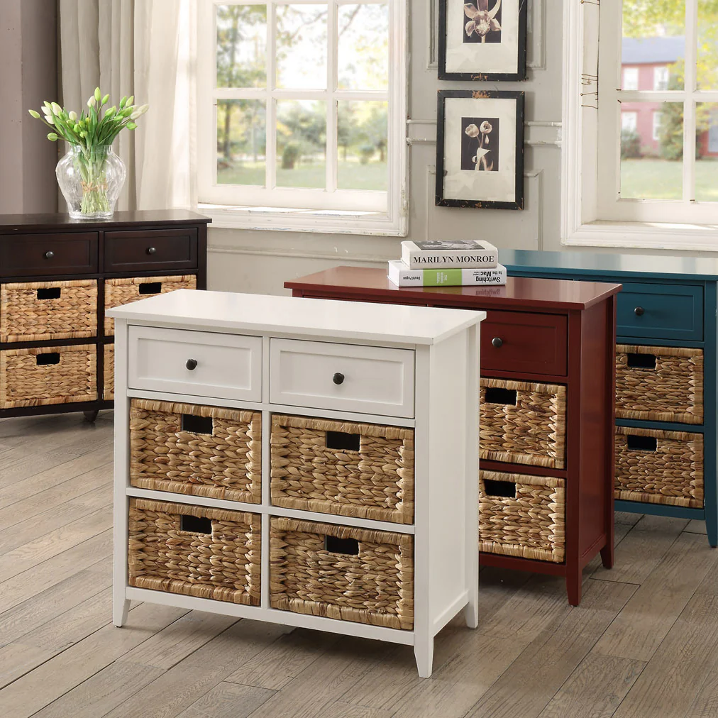 Teal Console Table with Storage