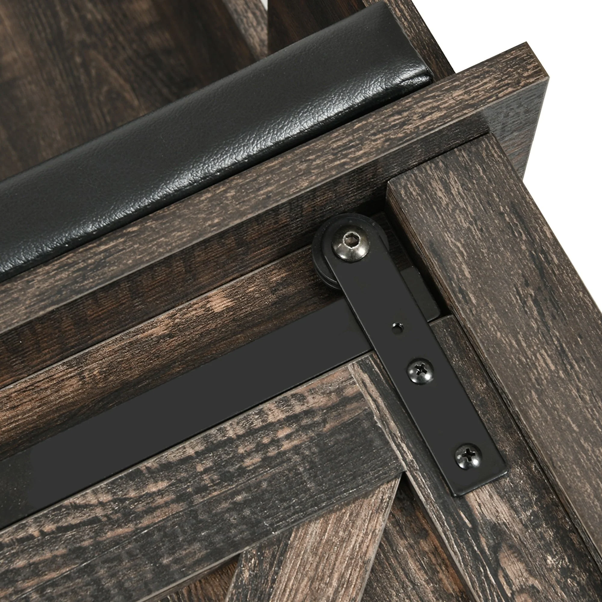 Moasis Farmhouse Hall Tree with Bench and Shoe Storage with 10 Hooks for Entryway