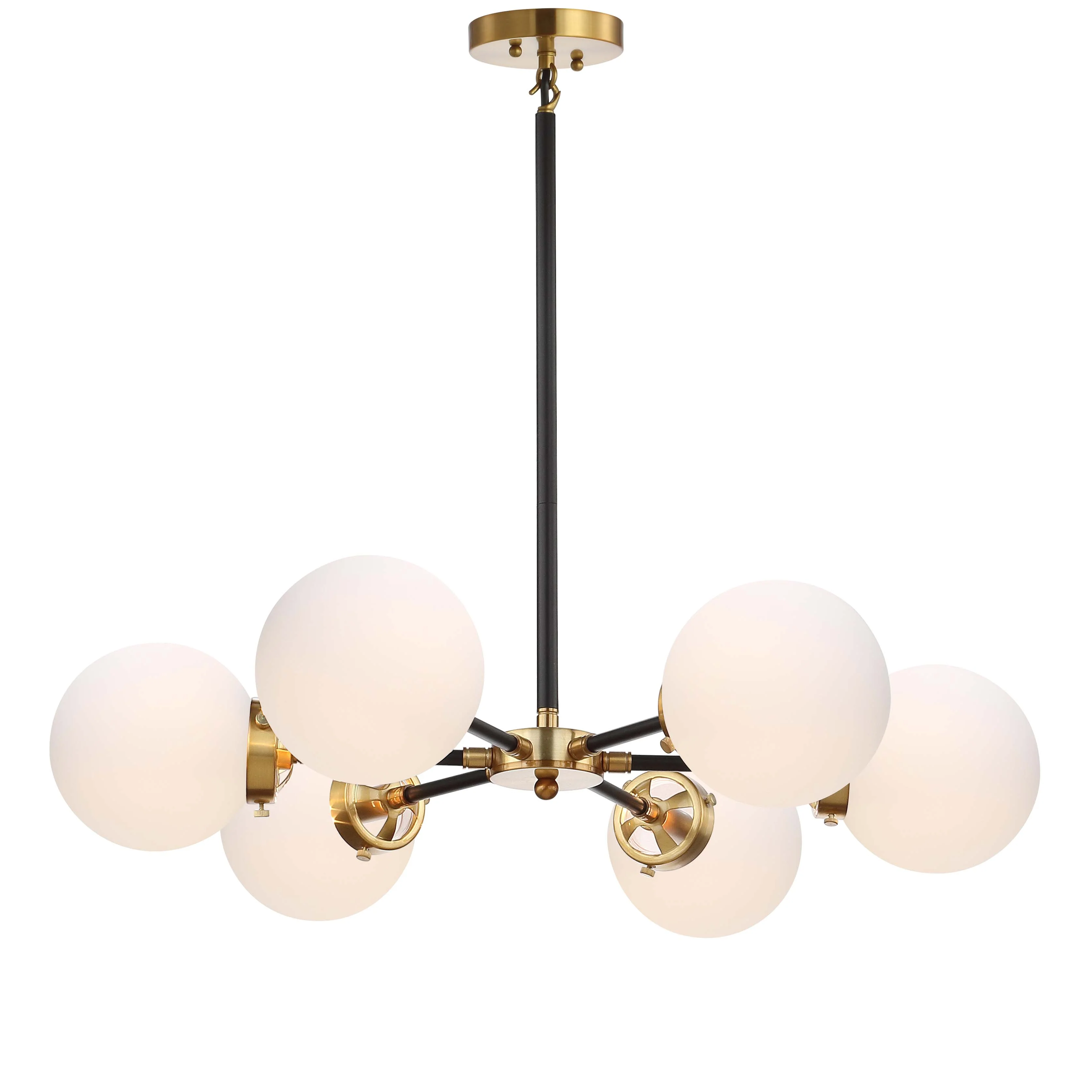 Caleb Brass Cluster Pendant Brass Gold/Black