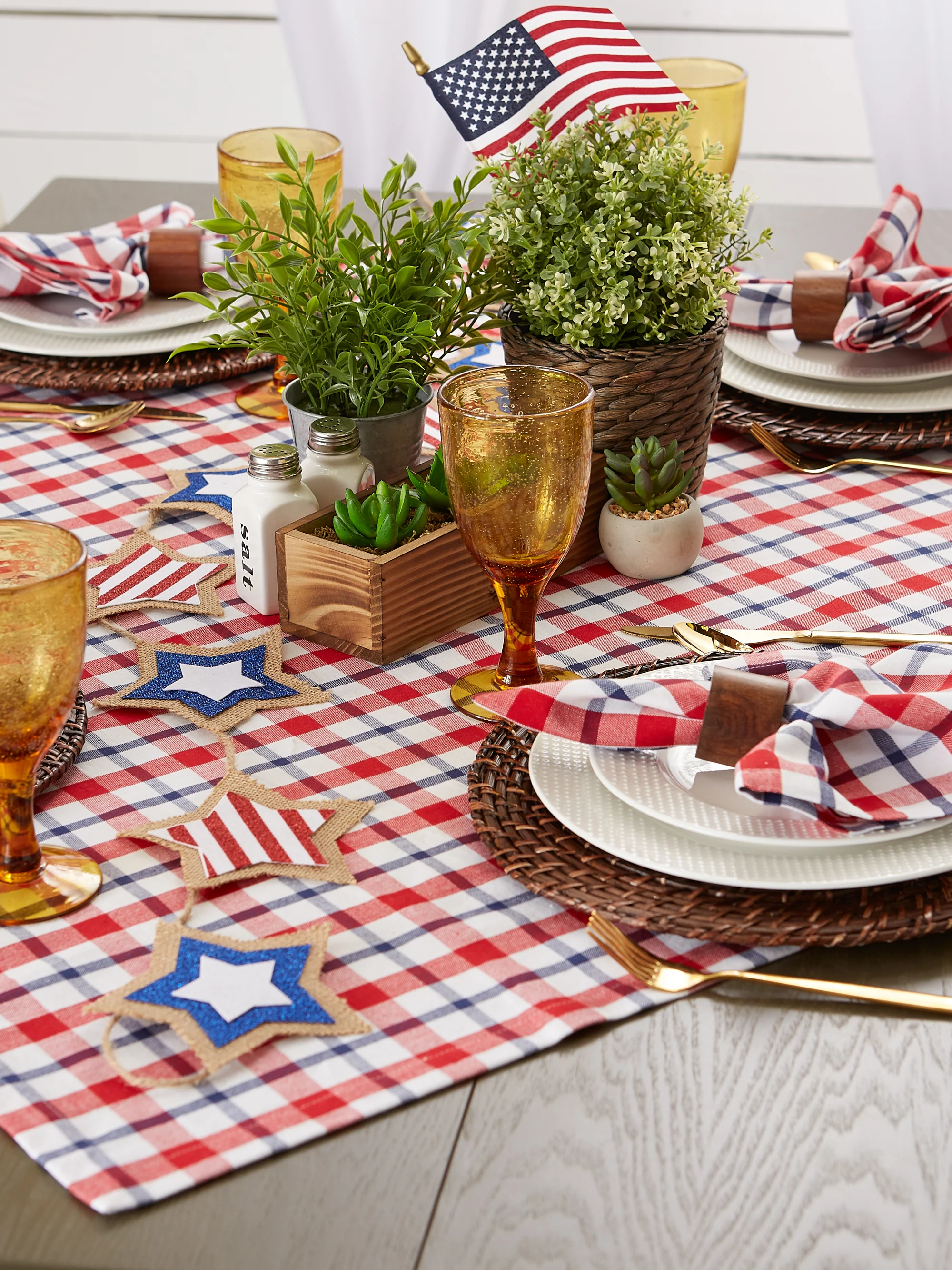 American Plaid Tablecloth