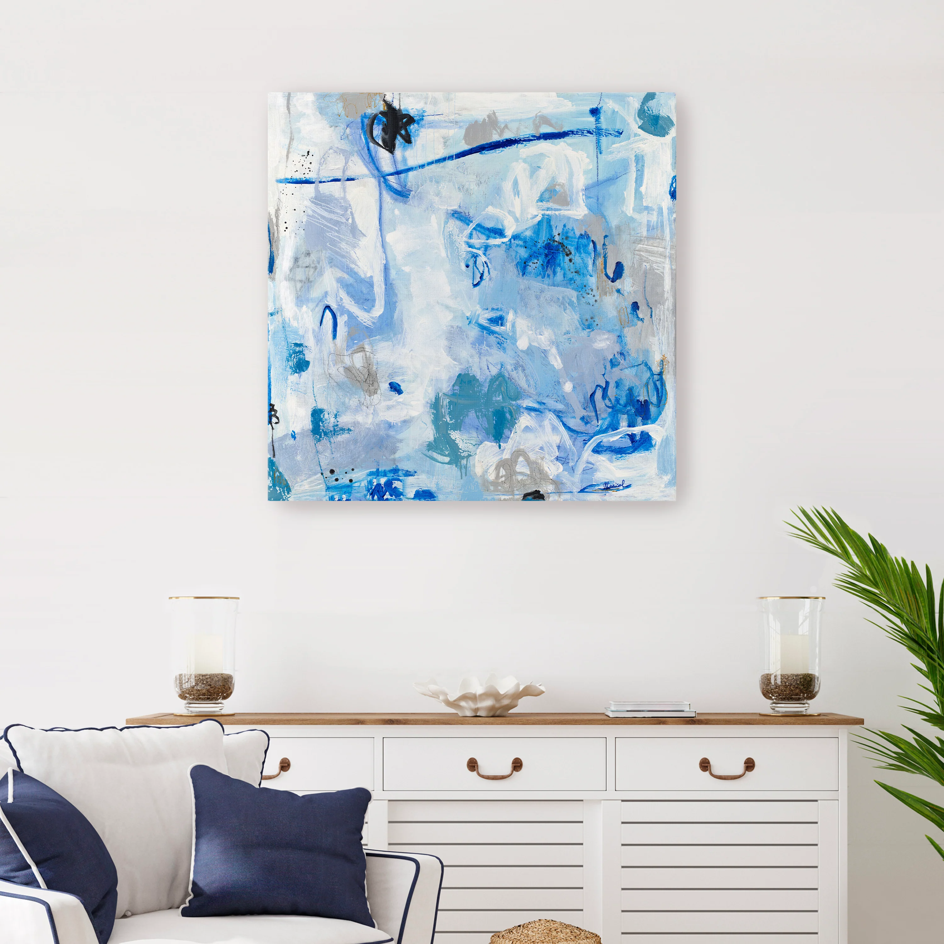 Blue Seduction Canvas Giclee