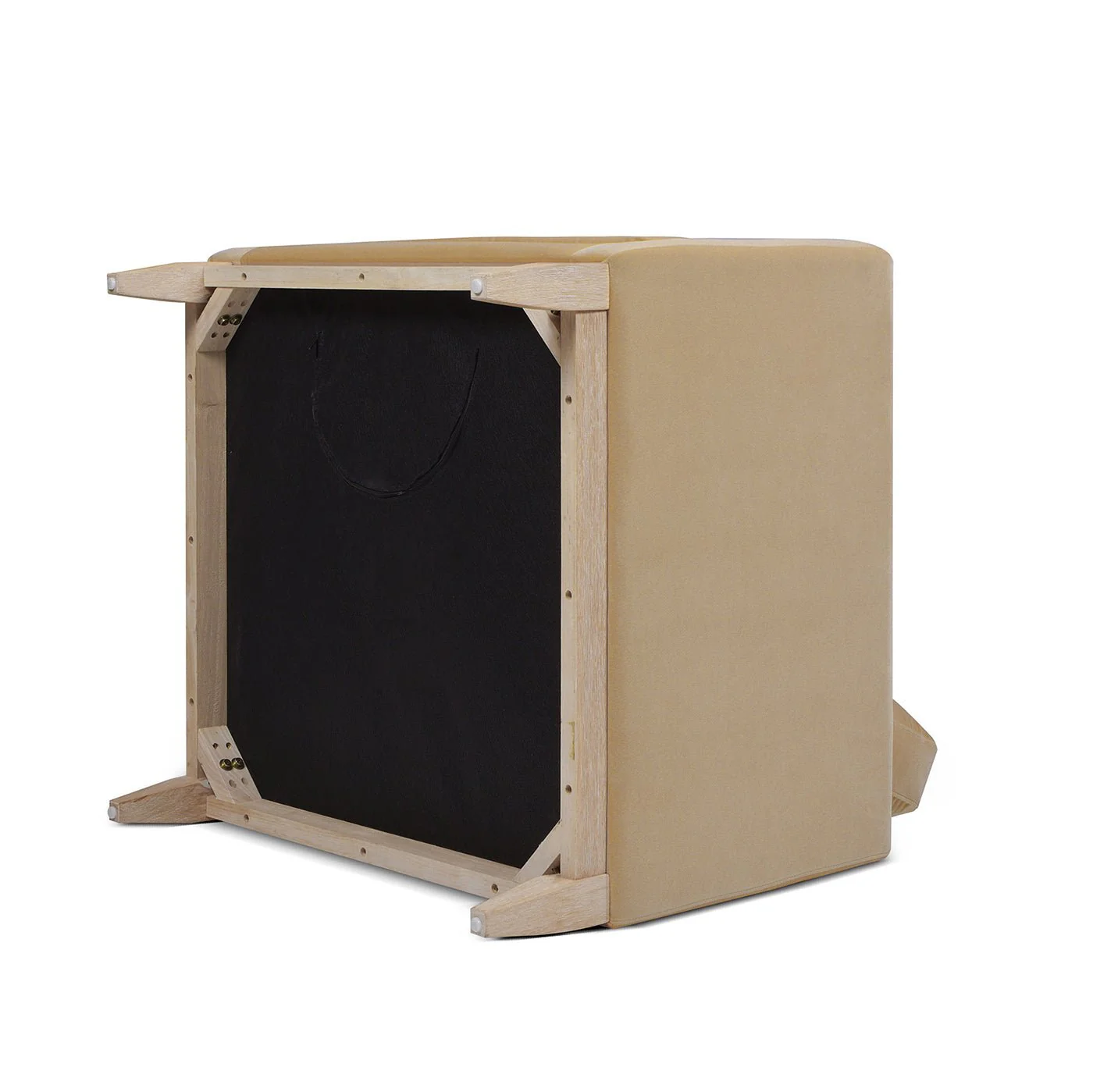 Contour Velvet Upholstered Accent Chair with Removable and Reversible Back