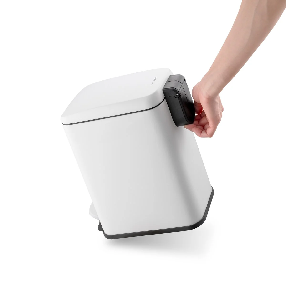 Qualiazero 5L / 1.3 Gal + 5L / 1.3 Gal Slim Stainless Steel Step Can Twin Pack