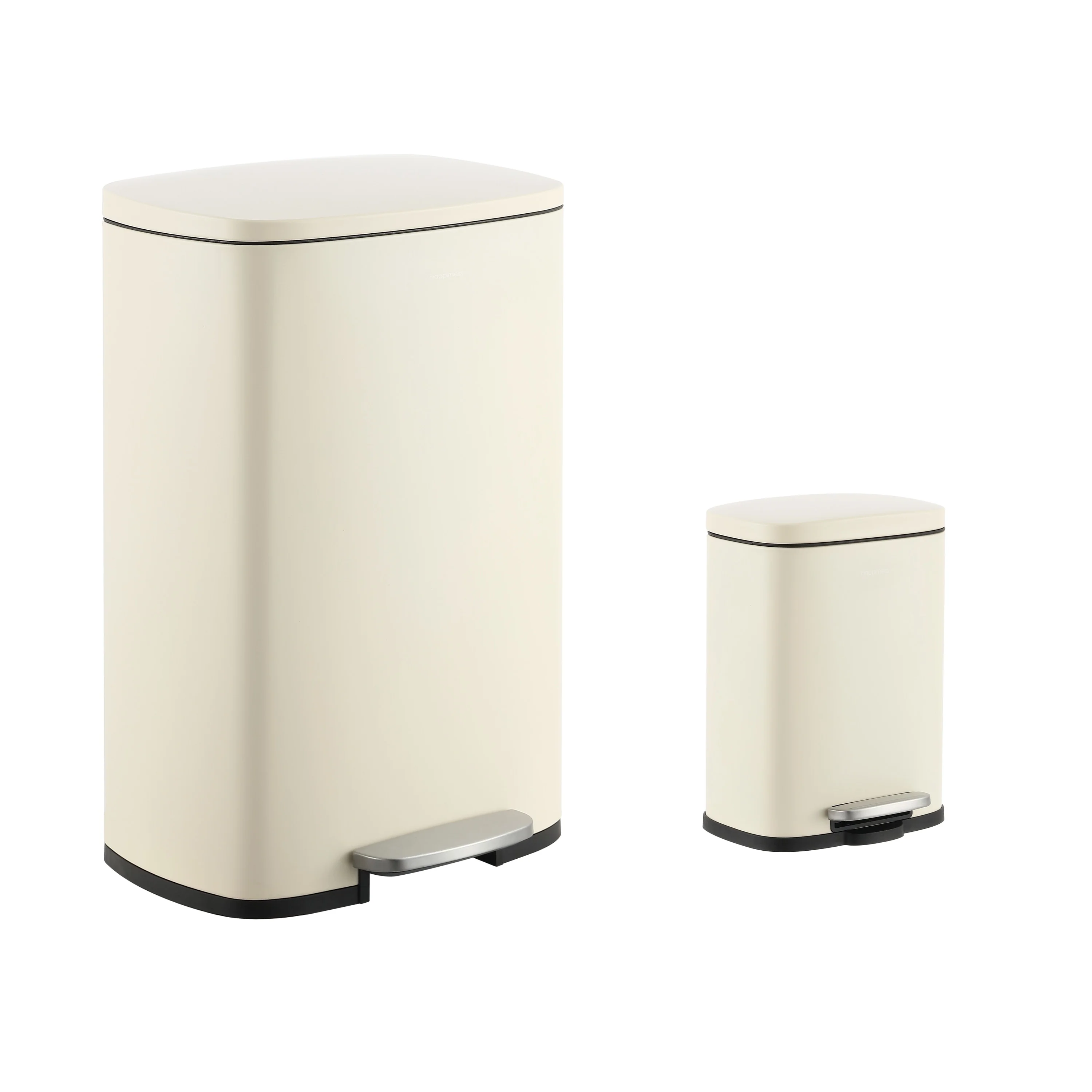 happimess 13-Gallon Trash Can with Soft-Close Lid and FREE Mini Trash Can