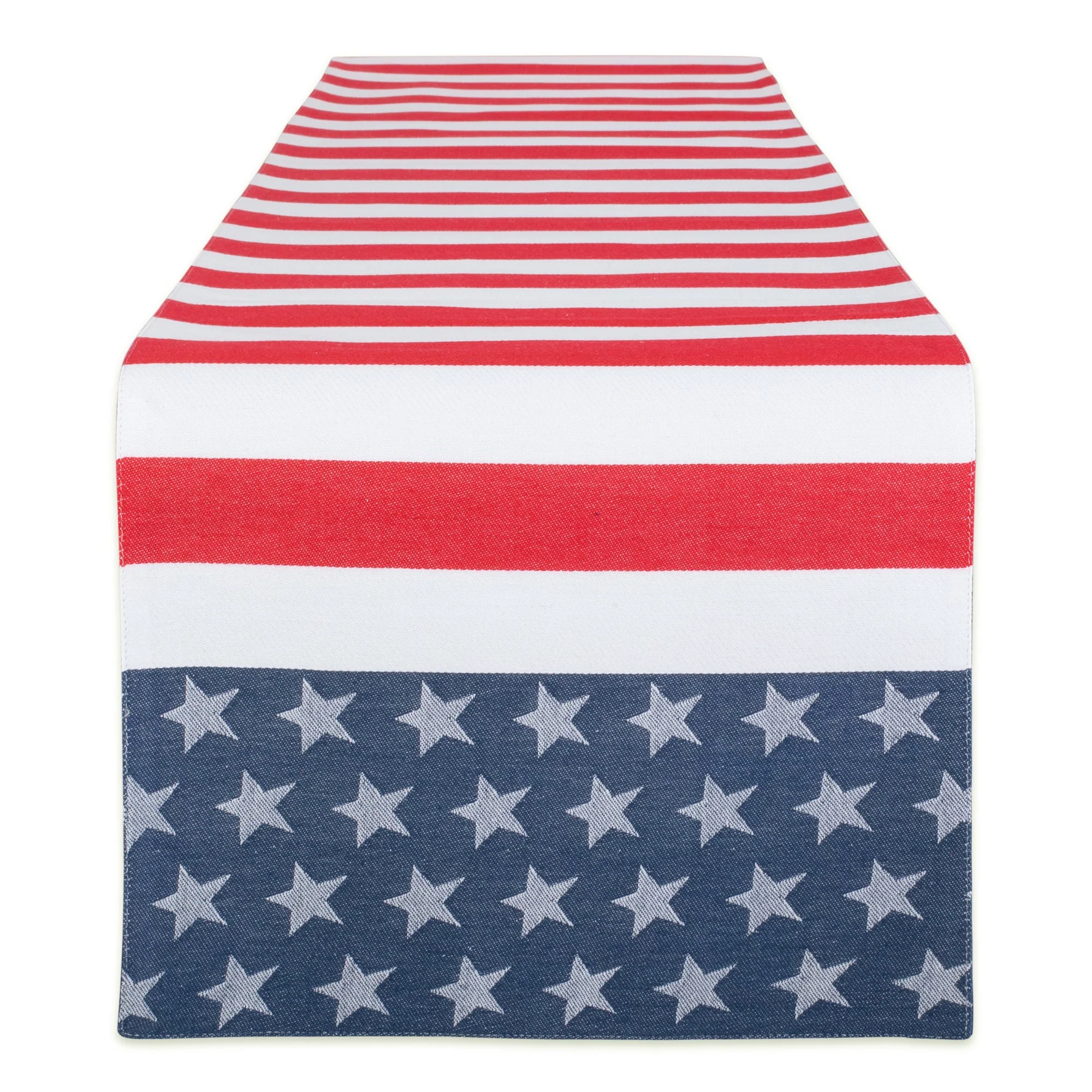 Stars & Stripes Jacquard 14X72 Table Runner
