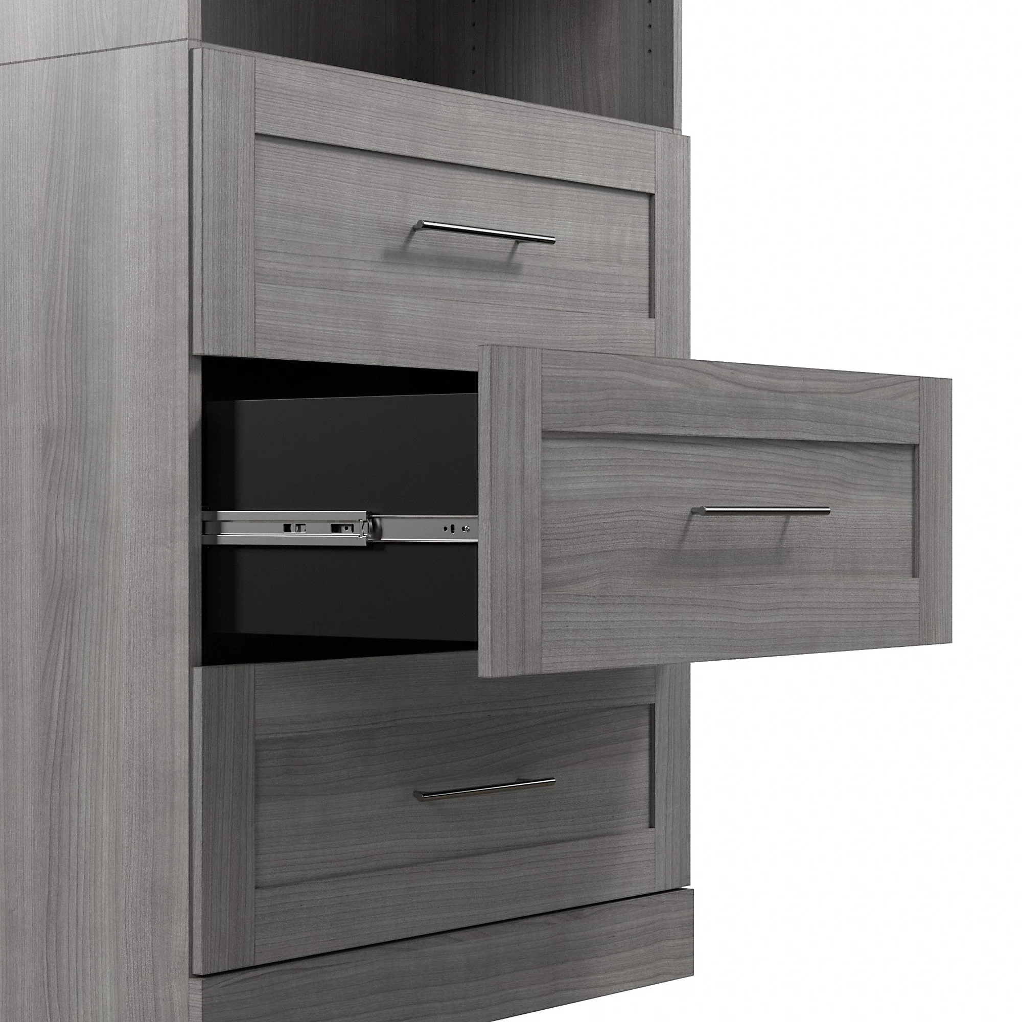 Pur 86W Closet Organization System with Drawers by Bestar - 86