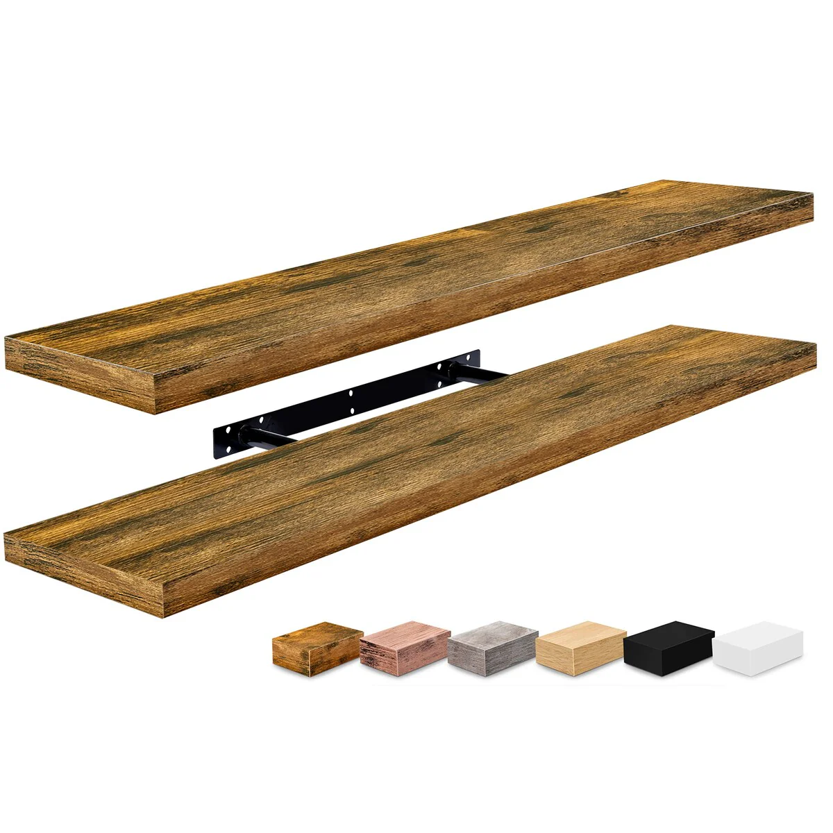 Sorbus Long Floating Shelves for Wall Set of 2 - 35