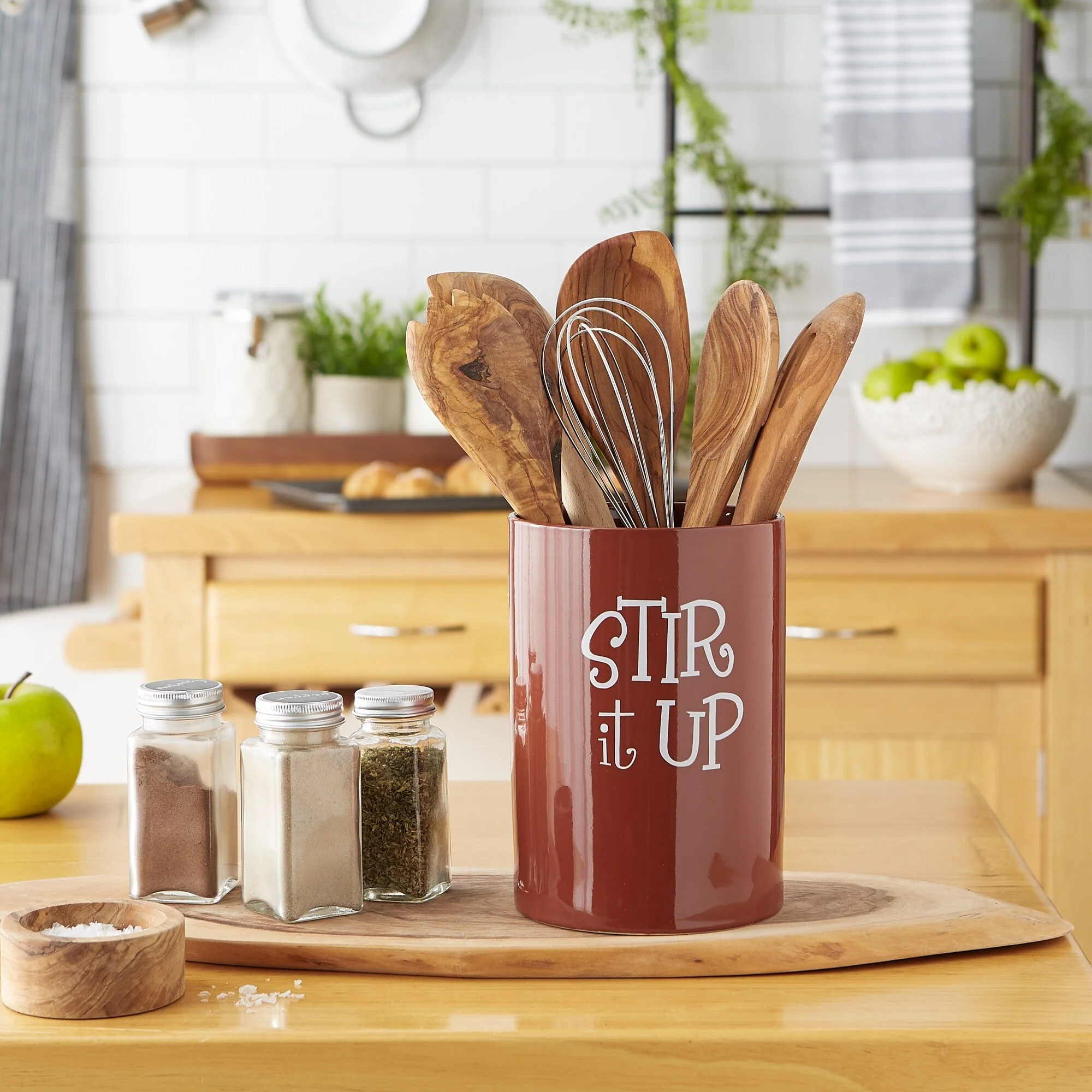 DII Stir It Up Ceramic Utensil Holder