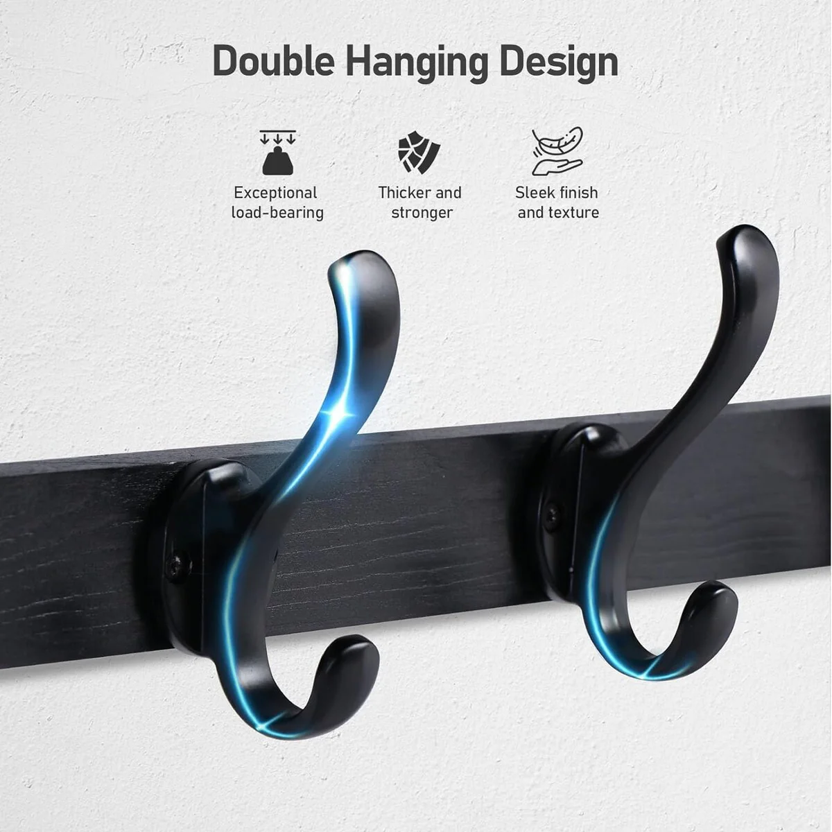 29'' Coat Rack Wall Mount with Shelf, Wood Wall Hooks with Storage