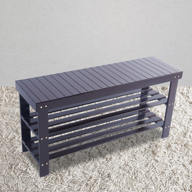 3-Tier Shoe Rack Bench Shoe Storage Organizer Holds Up to 240 lbs