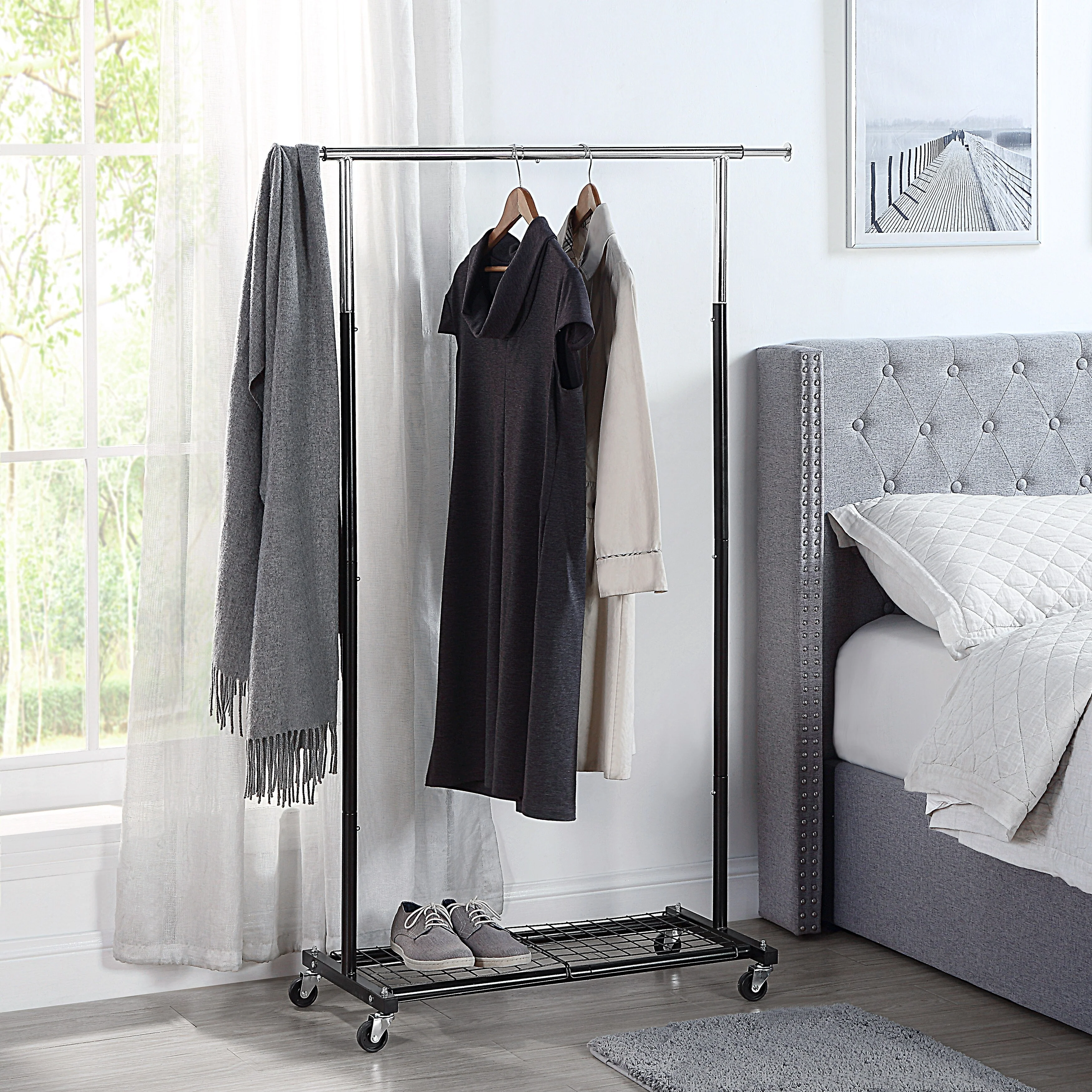 SunnyPoint Compact Heavy Duty Clothing Garment Rack