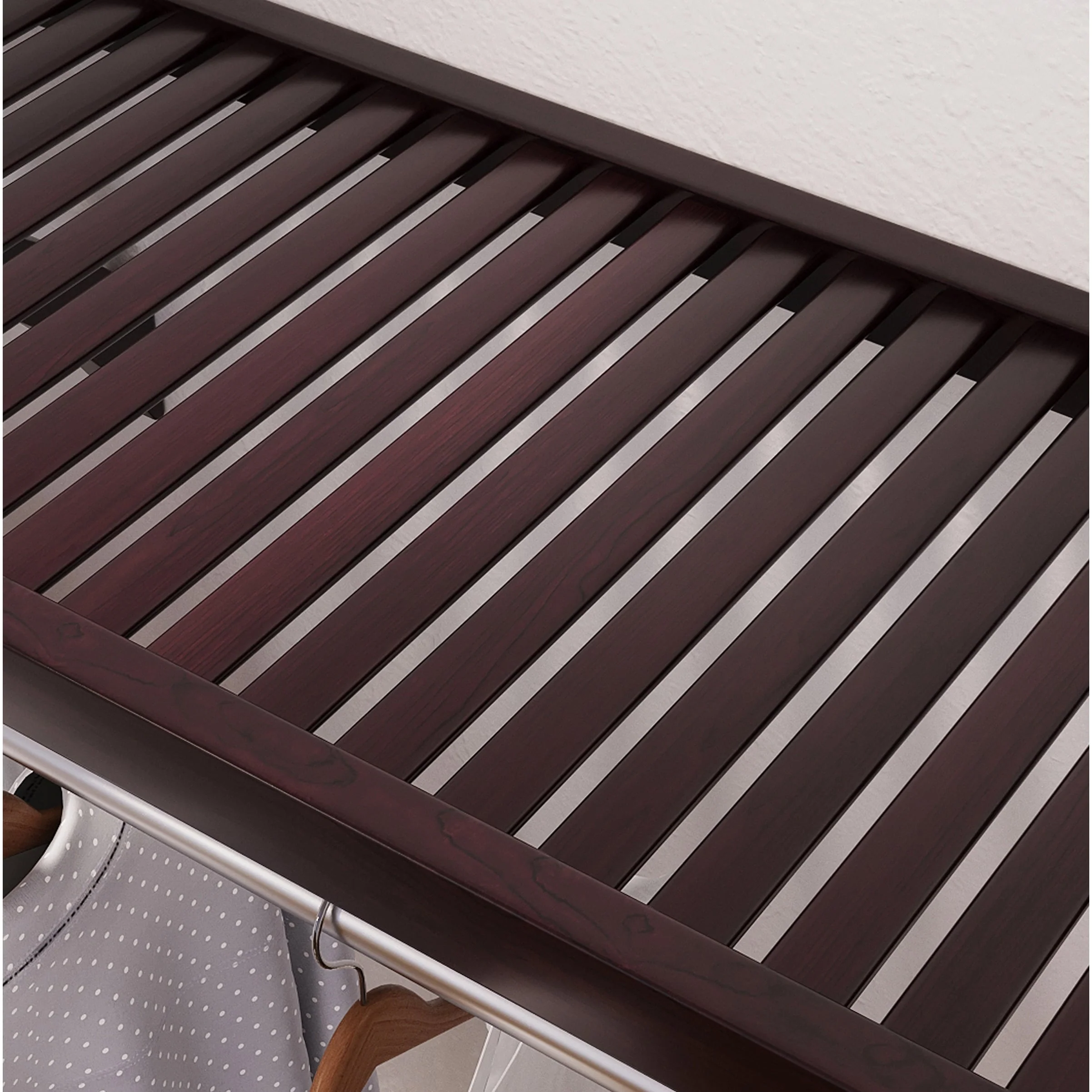 John Louis Home Solid Wood Walk-In Closet System Espresso