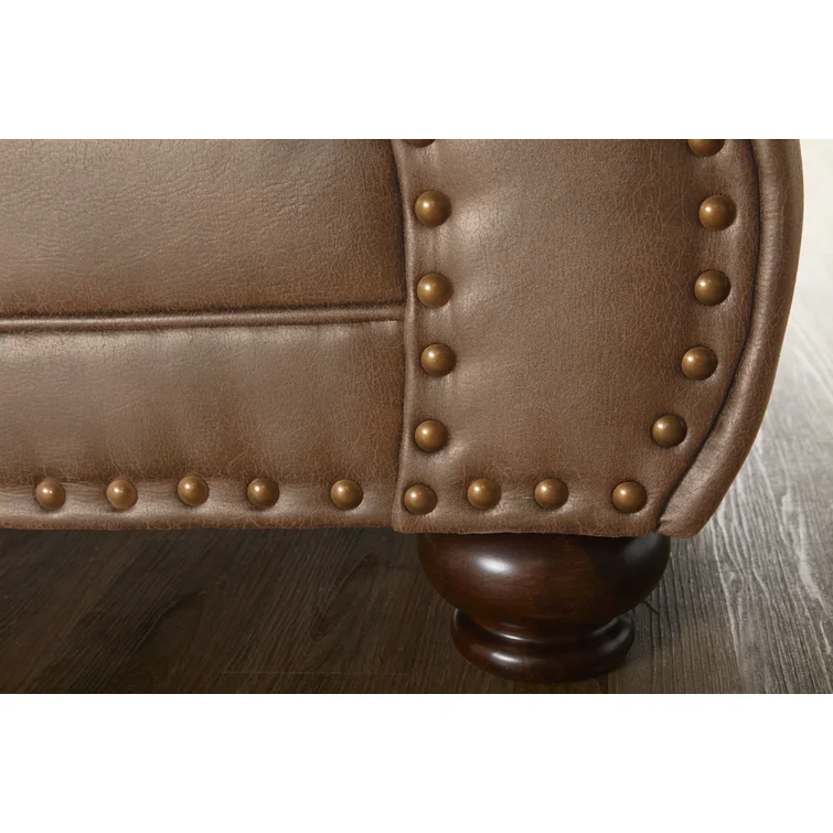 Claycomb 69'' Faux Leather Loveseat