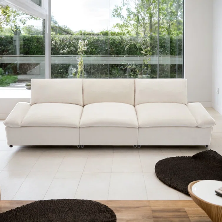 Modern Sofa With Built-in Storage Deep Seating Stylish And Cozy Sofa