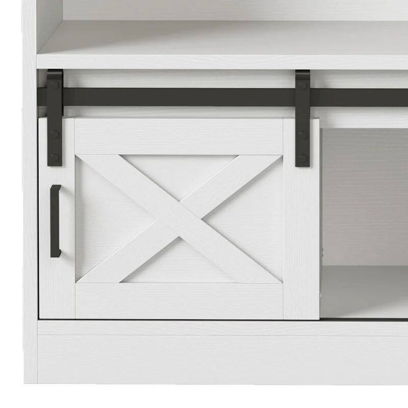 Moasis 5-Tier Bakers Rack with Hooks & LED Lights, Microwave Stand with Power Outlets