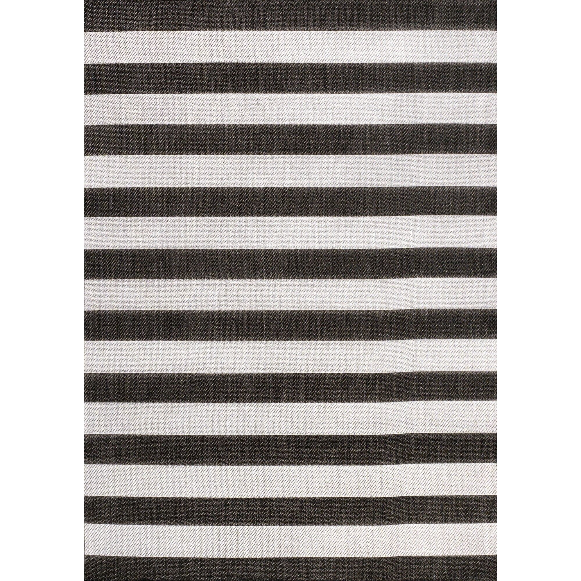 Negril Two-Tone Wide Stripe Indoor/Outdoor Area Rug