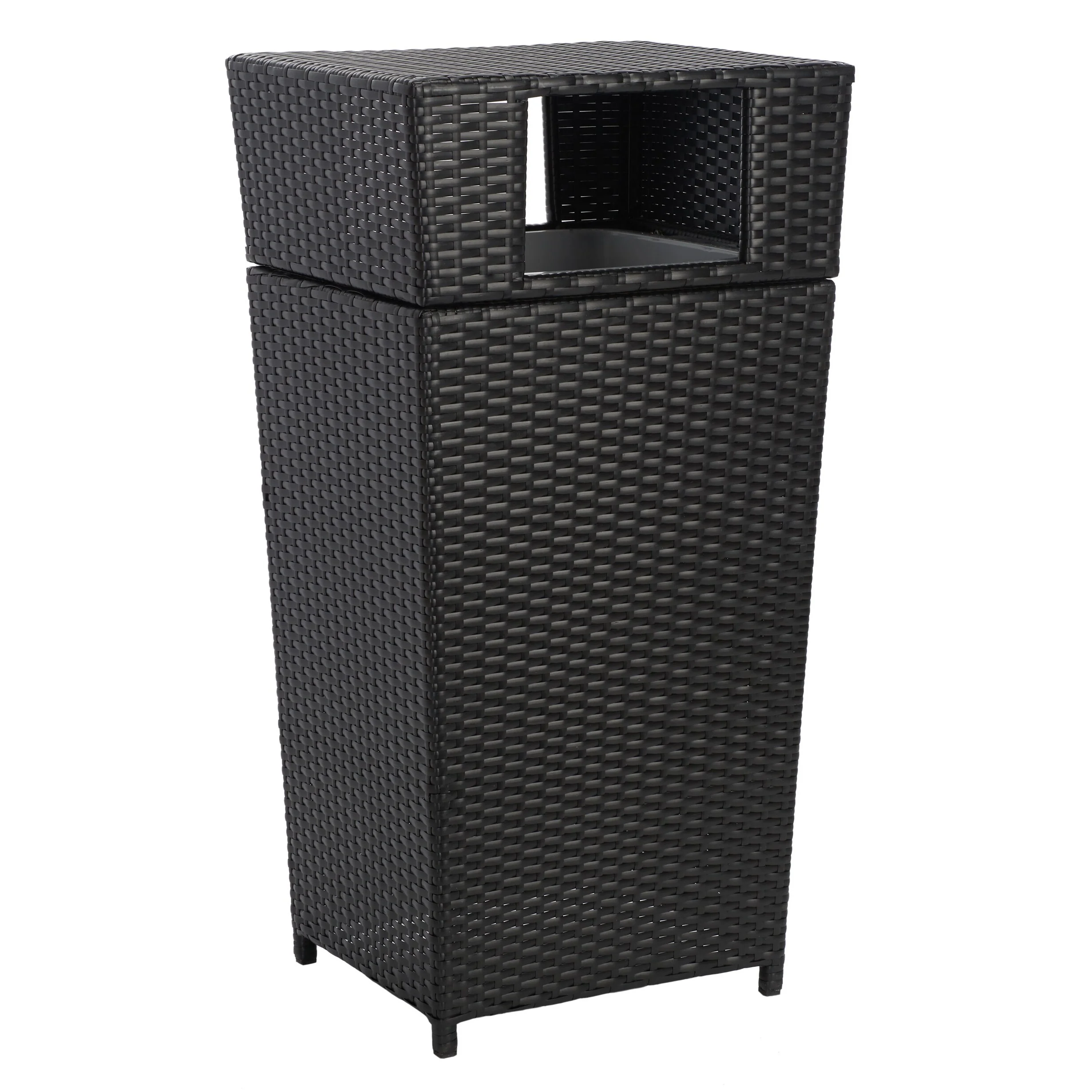SAFAVIEH Outdoor Jennie Trash Bin (Fully Assembled)