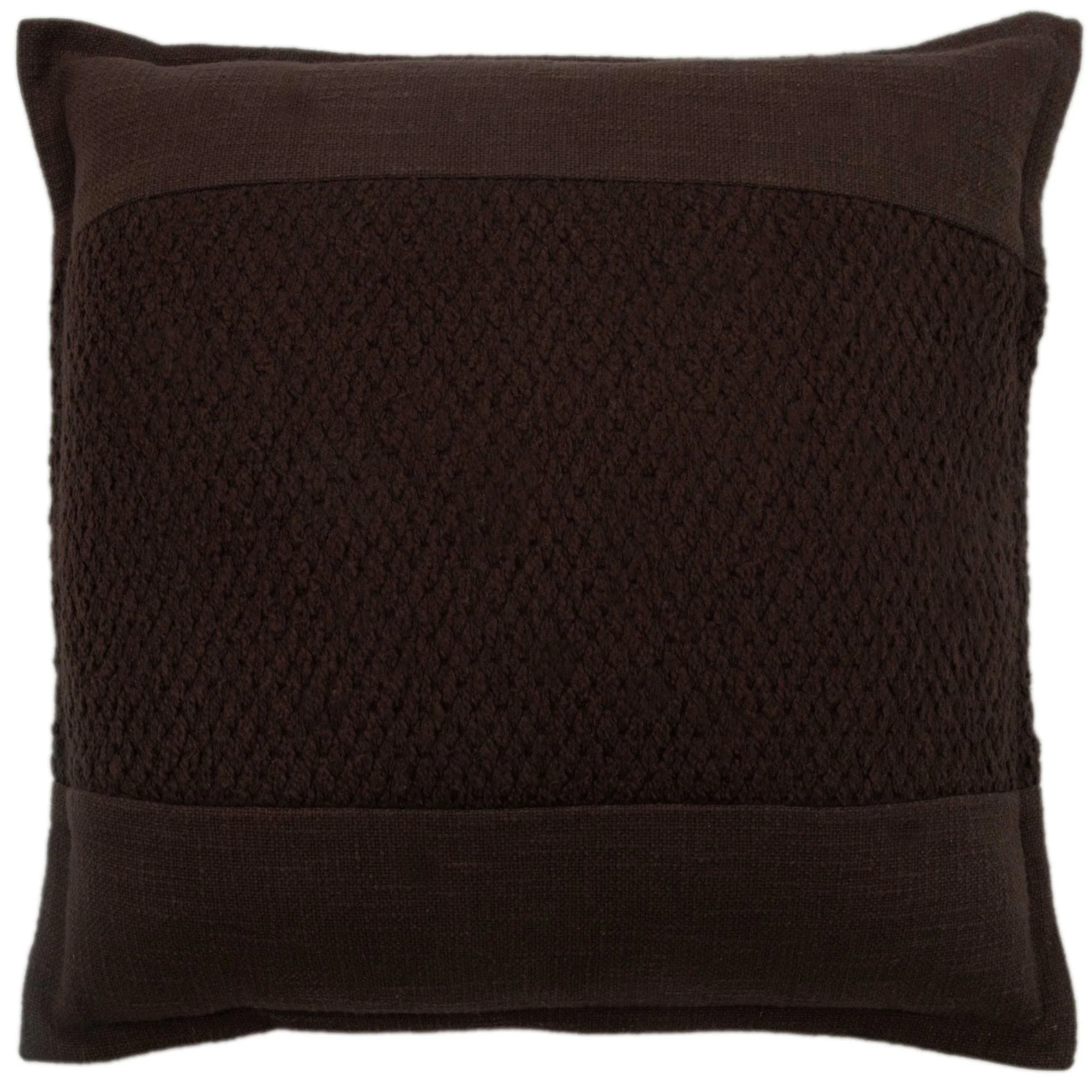 Woven Solid Down Alternative Decorative Throw Pillow