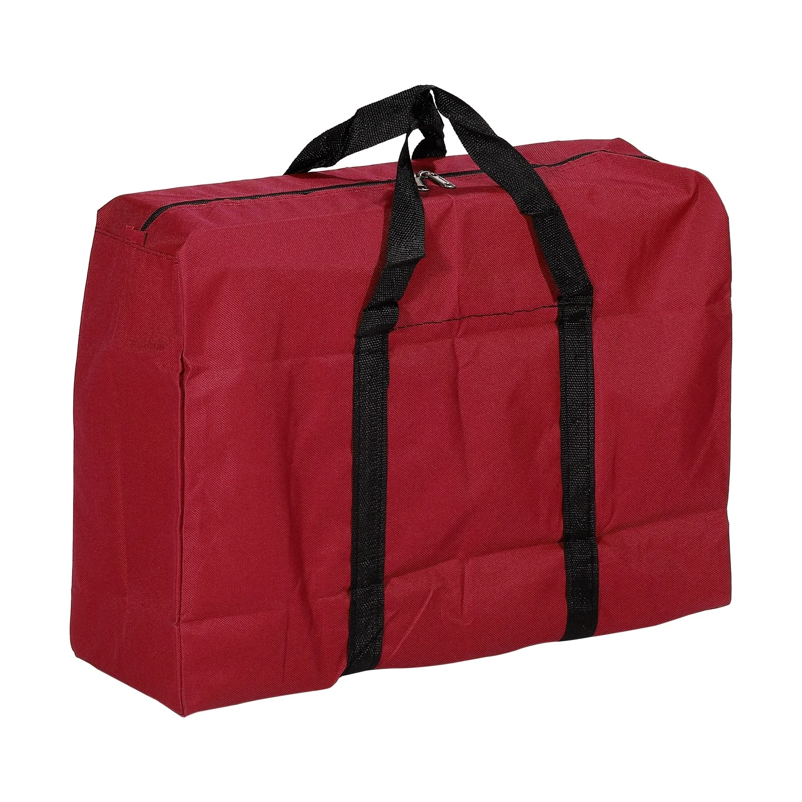 Storage Tote with Zippers 40L Capacity Moving Tote Bags for Clothes, Red
