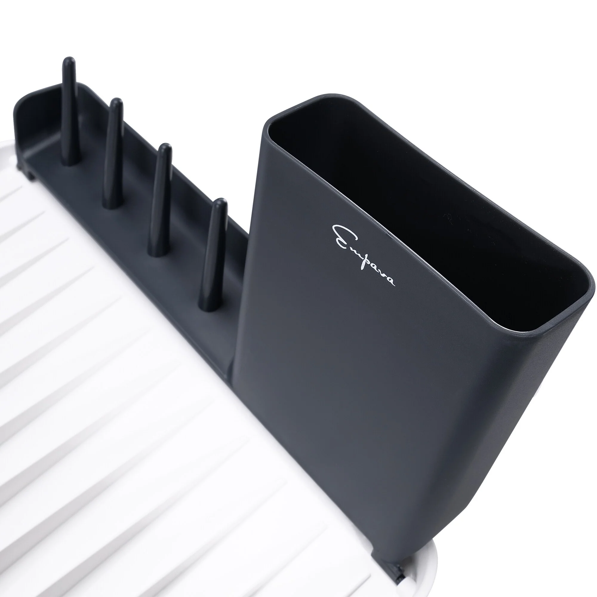 Foldable Countertop Dish Drying Rack with Drainer - 16.5