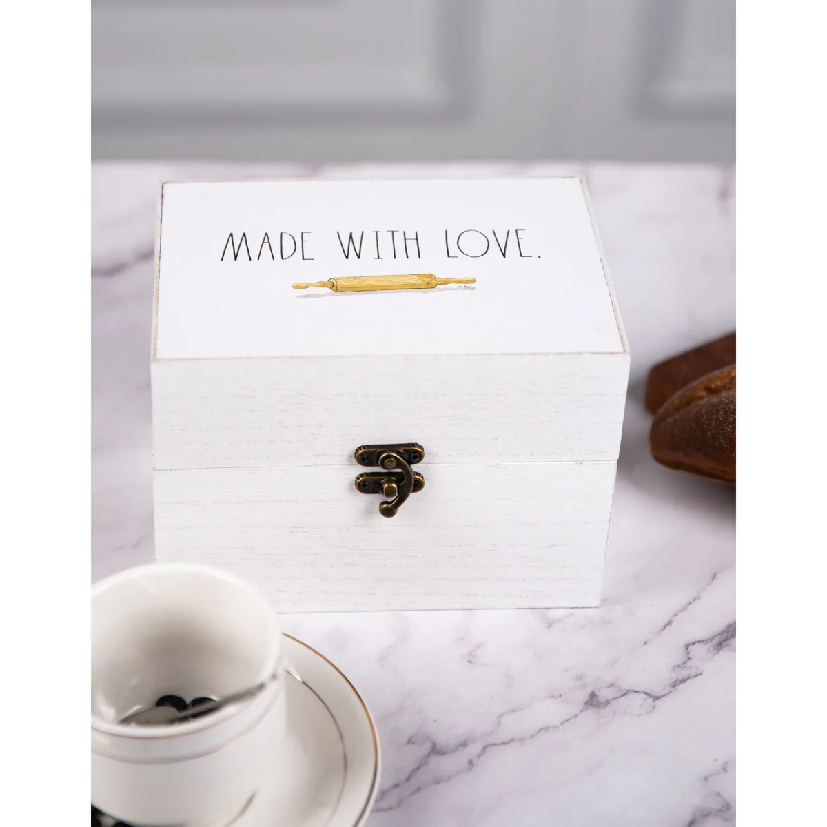 Rae Dunn Antique Recipe Box - Dividers not Included