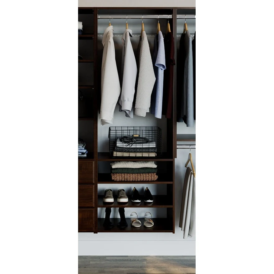 Easy Track Select Laminate Closet Tower Kit