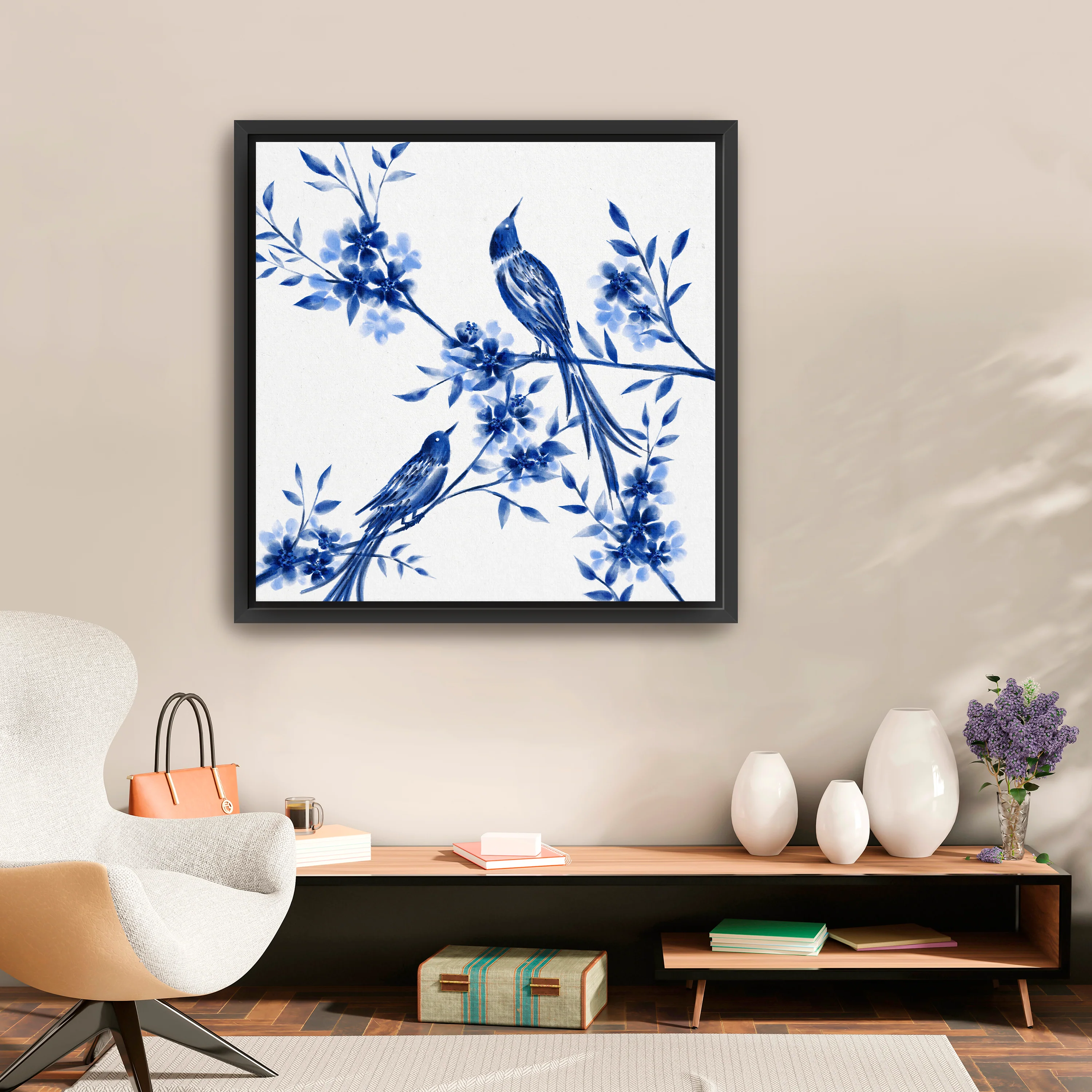 Blue Wings Canvas Giclee