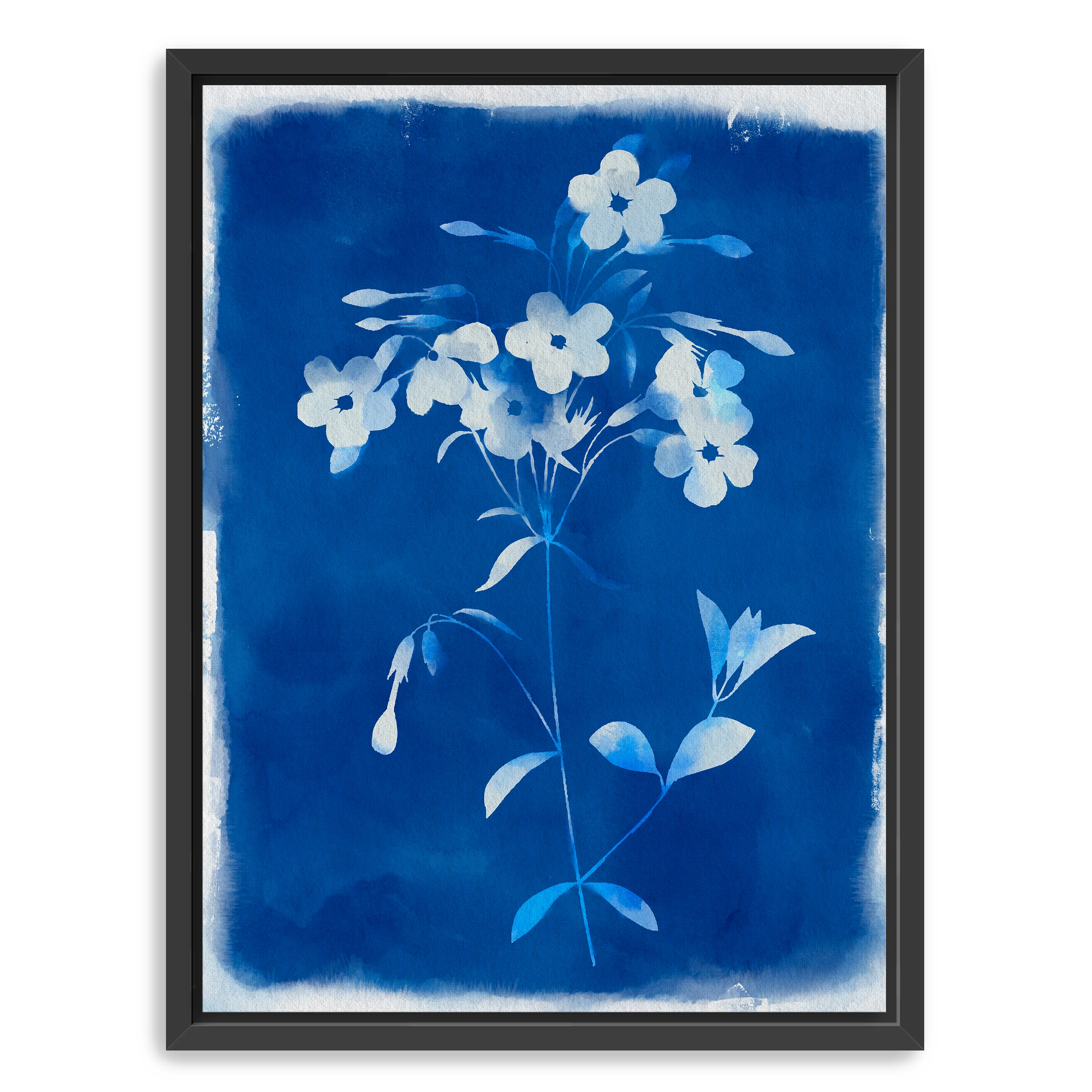 Blue Wild Flowers Canvas Giclee